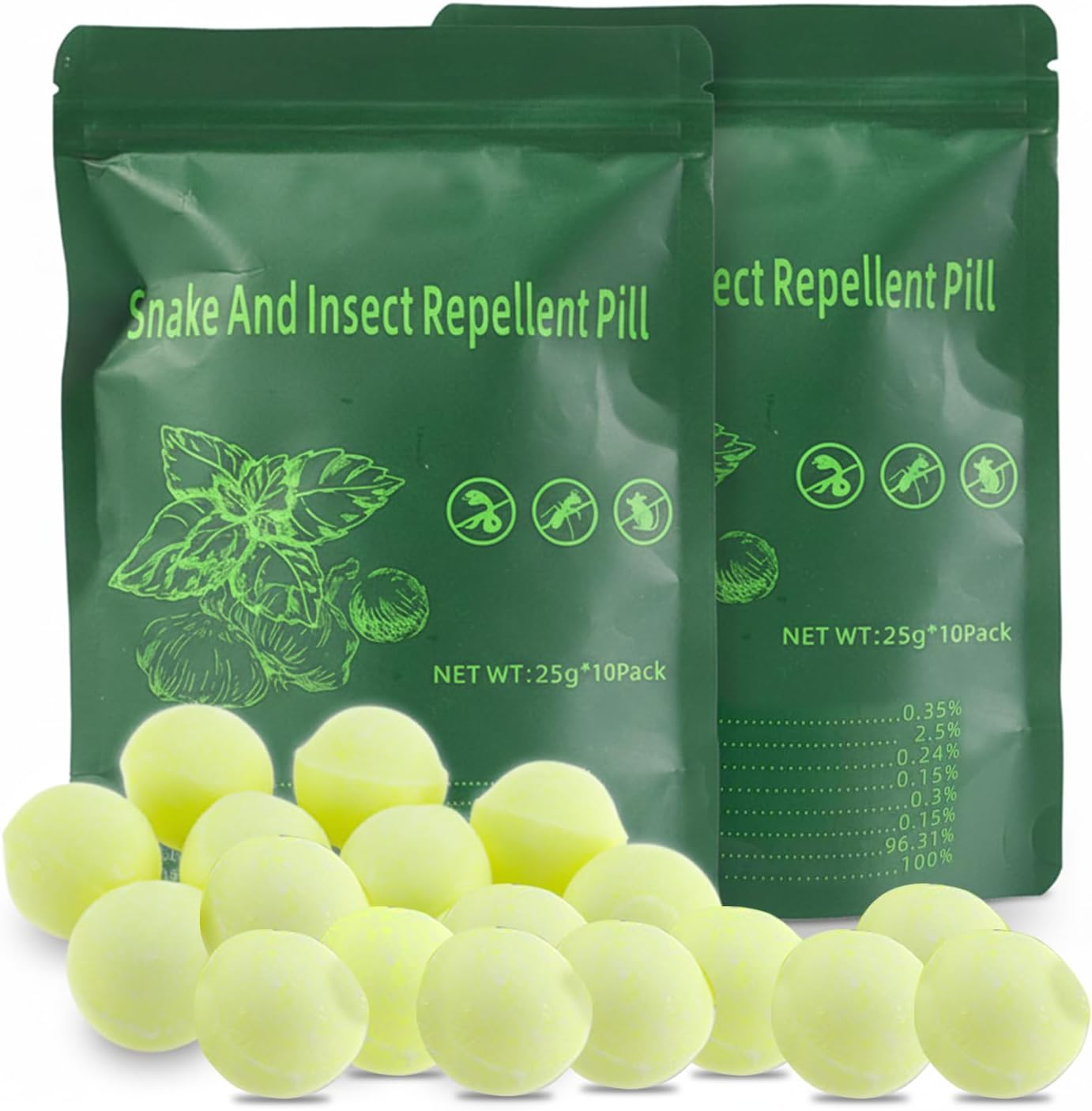Snake Repellent Balls - 20 Pack | Best Snakes Deterrent for Yards | Keep Snake Away Repellent for Indoor or Outdoor, Garden, Lawn, Pet Safe image number 2
