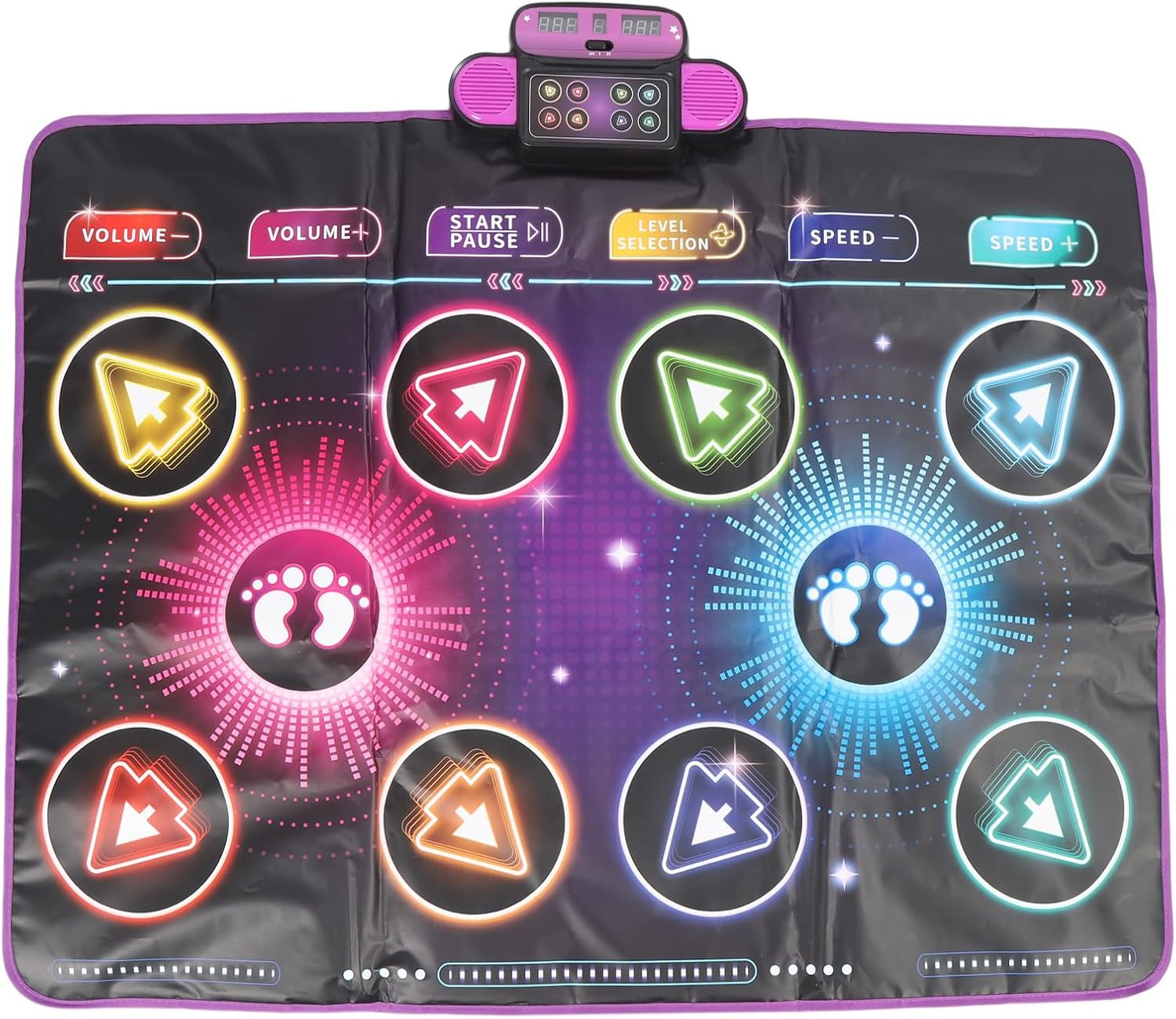 Dance Mat, Double Player Electronic Dance Mat for Kids Adults Toddlers, Interactive Dancing Game Pad, Music Playmat for Girls Boys 5 6 7 8 9 10 11 12 Year Old image number 6