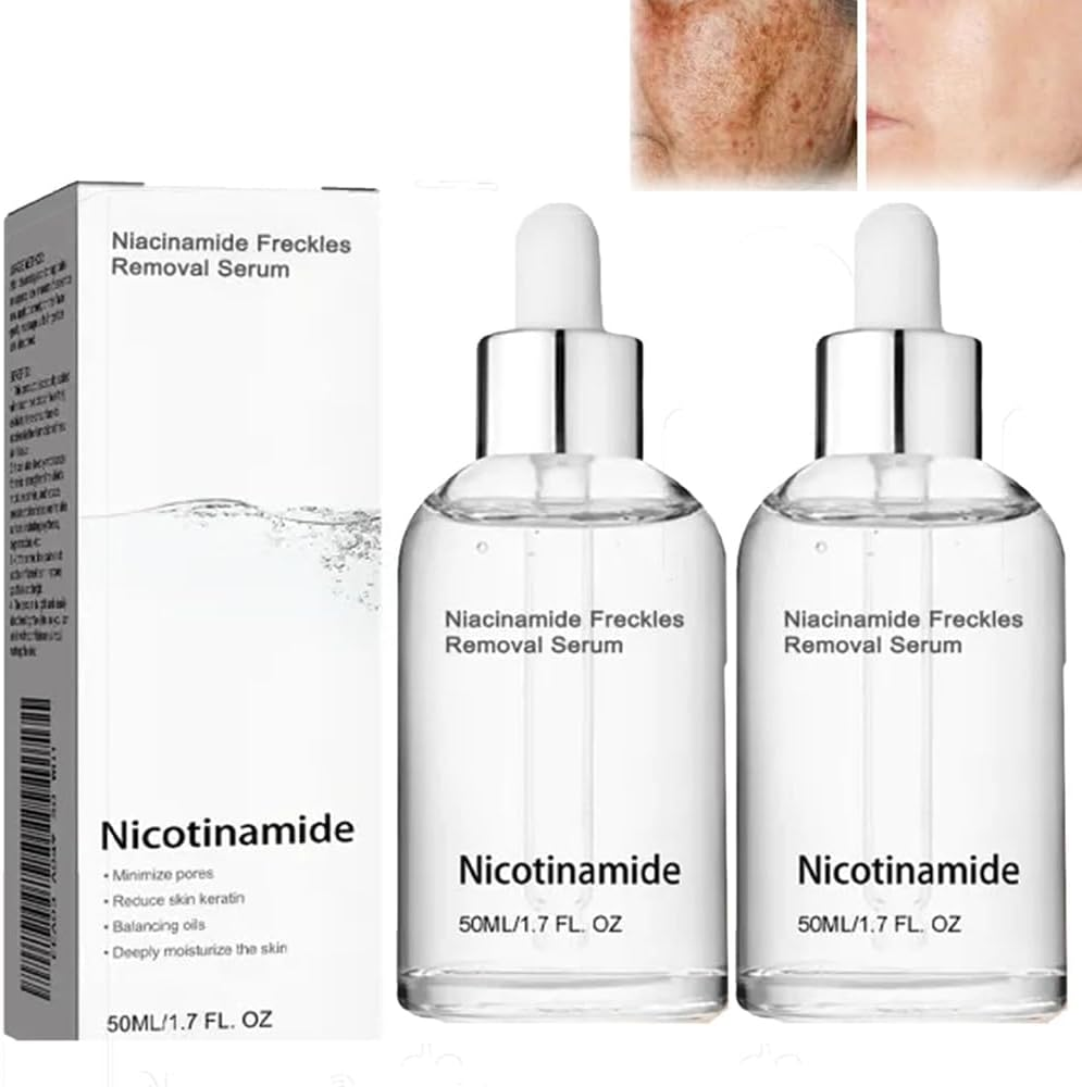 2Pcs Nicotinamide Serum for Blemishes,Niacinamide Freckles Removal Serum,Niacinamide Spots Removal Serum,Niacinamide Serum for All Type Skin