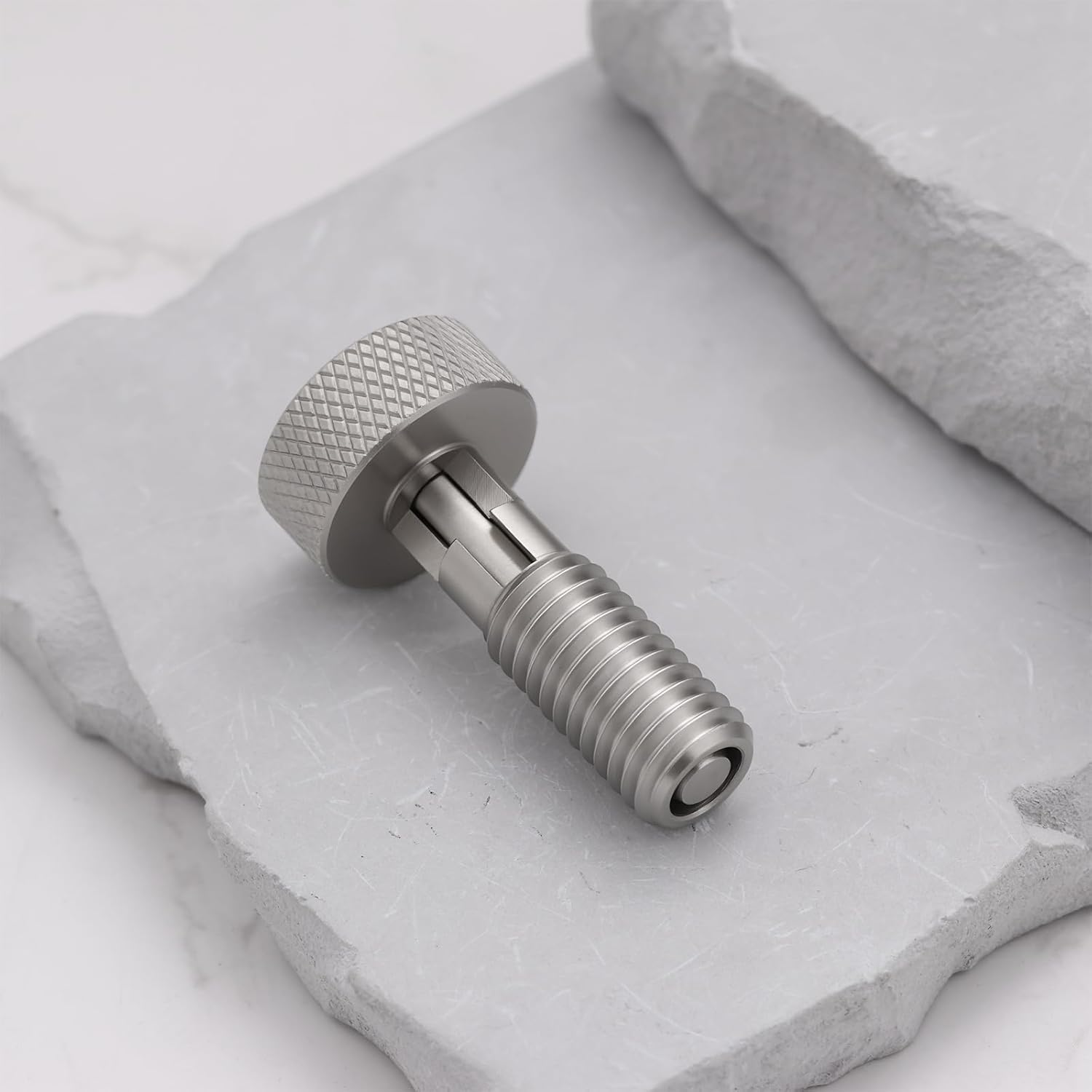 LT Easiyl 2Pcs M10X1.5 Self-Locking Spring Plunger with Knurled Handle Stainless Steel for Chassis Cabinets Appliances Automobiles image number 2