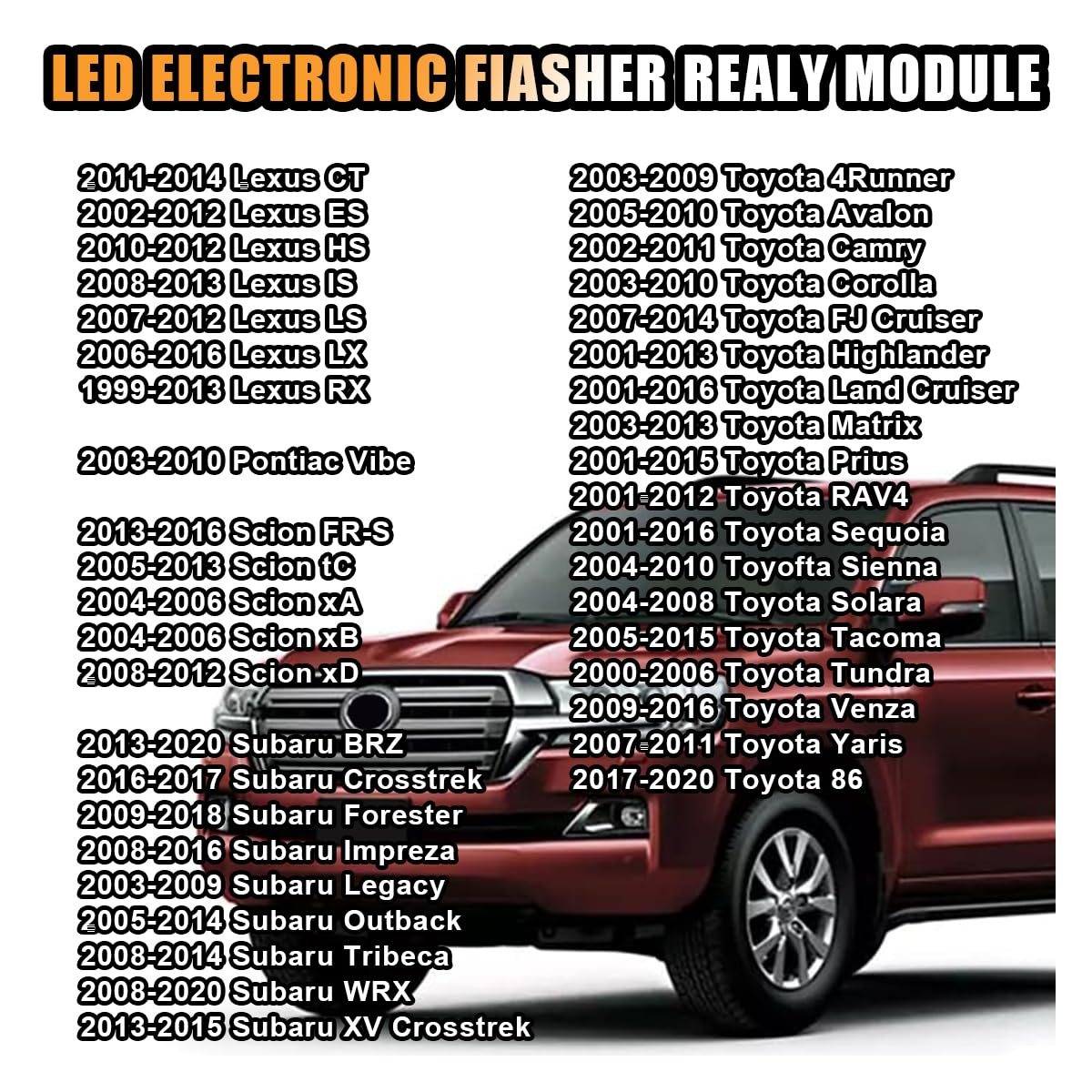 Car LED Flasher Assy Relay, 8 Pin LM449 81980-50030 066500-4650, Electronic Turn Signal Relay Repair Super Flash, Fit for Lexus Scion or Toyota Turn Signal Light Bulbs image number 6
