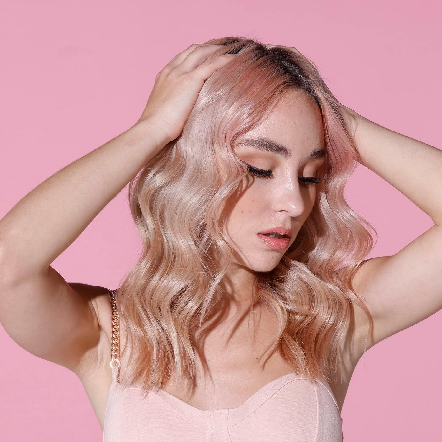 Splat Brilliant Toning Foam, Rose Gold, 5 Oz., Hair Toner Lasts up to 10 Washes, Weightless Conditioning Foam Increases Vibrancy and Shine, Vegan & Cruelty-Free - Platinum image number 6