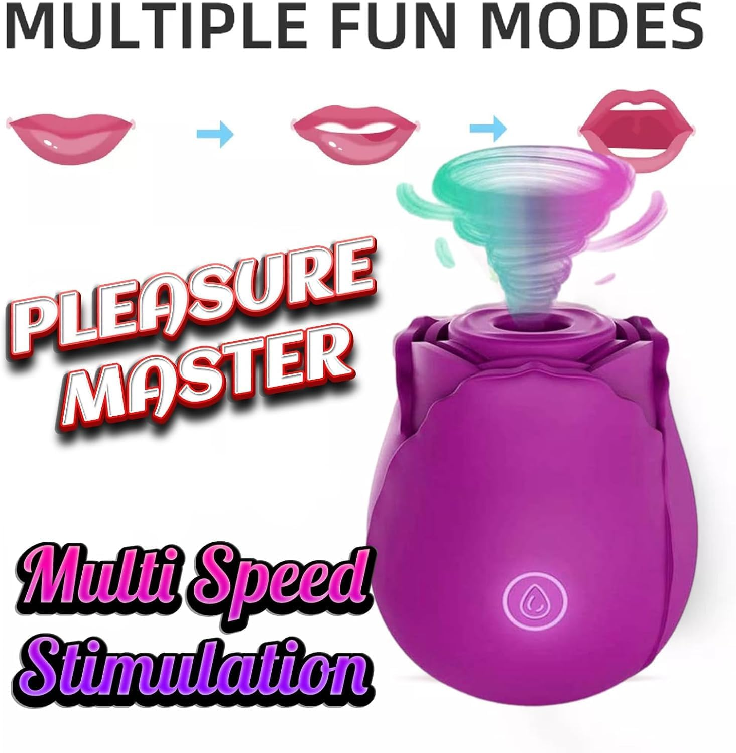YUKAIONE 2024 New Roses Sex Toys for Women, Female Sucking Sex Stimulator for Clitoral Nipple Stimulation, G-Spot Masturbator, Personal and Partner Massager for Female Adult Sex Toys. (Purple) image number 4