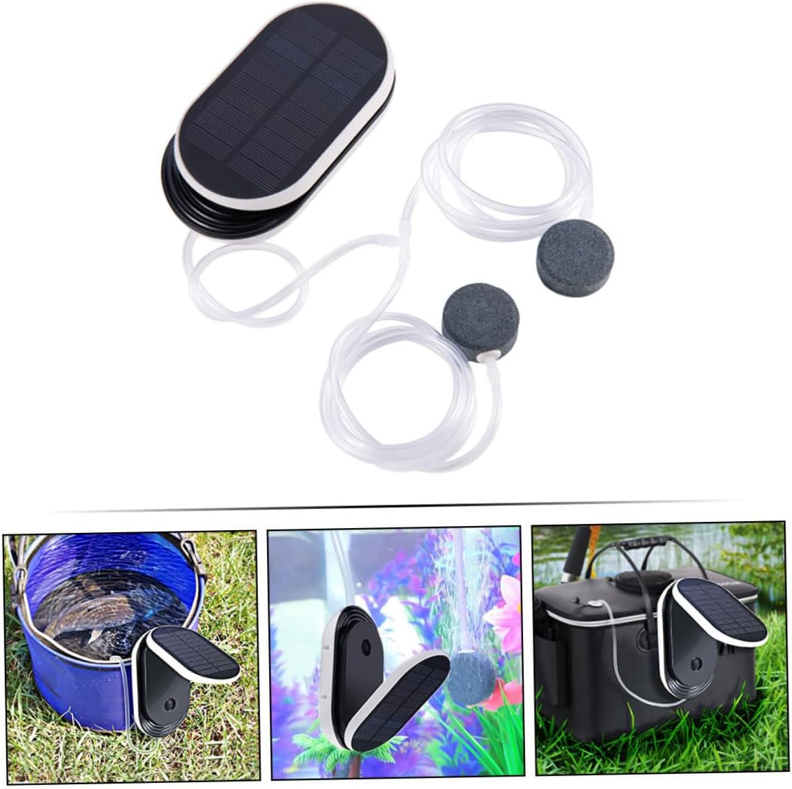 Milisten Solar Oxygen Aerator Pump with Pure Copper Core Portable Solar Powered Pool and Pump for Fish Tanks and Hydroponic Plants High Safety Lithium Battery with Overcharge Protection image number 6