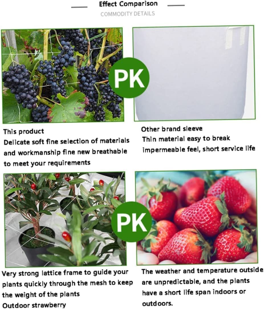 THJOPOKEEL Plant Support Netting 5X30Ft, Heavy-Duty Polyester Grow Net for Climbing Plants, Indoor & Outdoor, save Garden Space image number 5