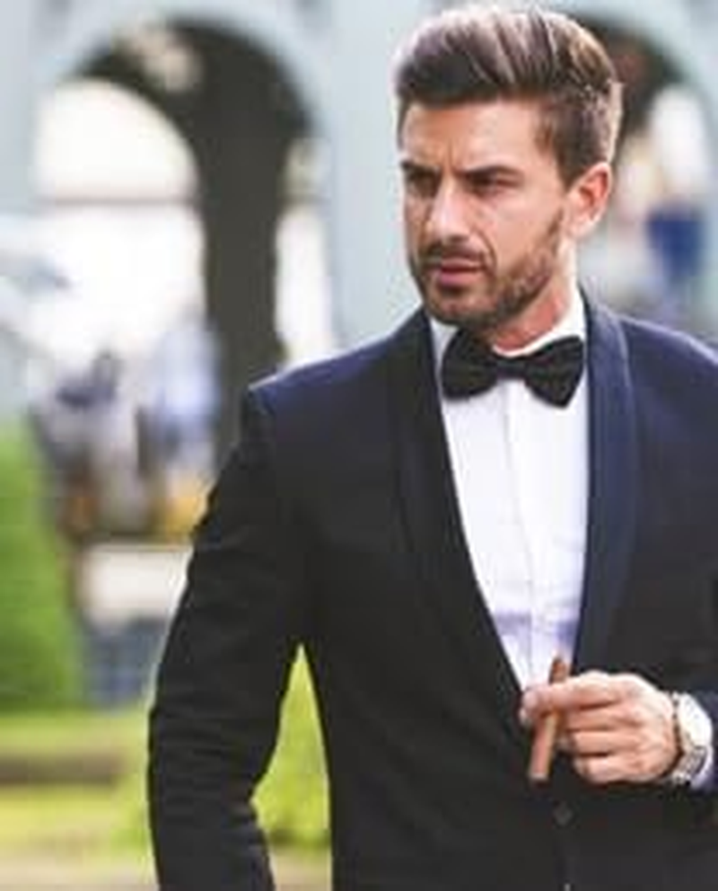 Men'S Retro Solid Color Evening Gown Bow Tie Pre-Tie Party Bowties image number 3