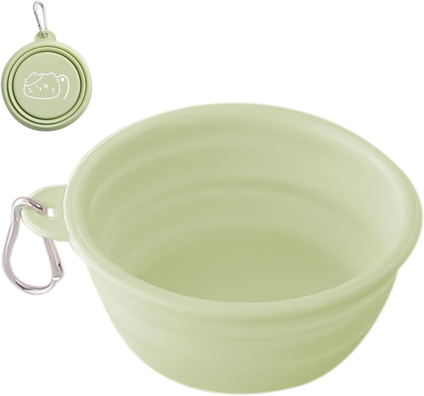 Dog Foldable Bowl,Pet Travel Bowls Portable for Dogs - Watering Feeding Dish Small Medium Large Pets Drinking Cup for Camping, Outing, Travelling image number 3