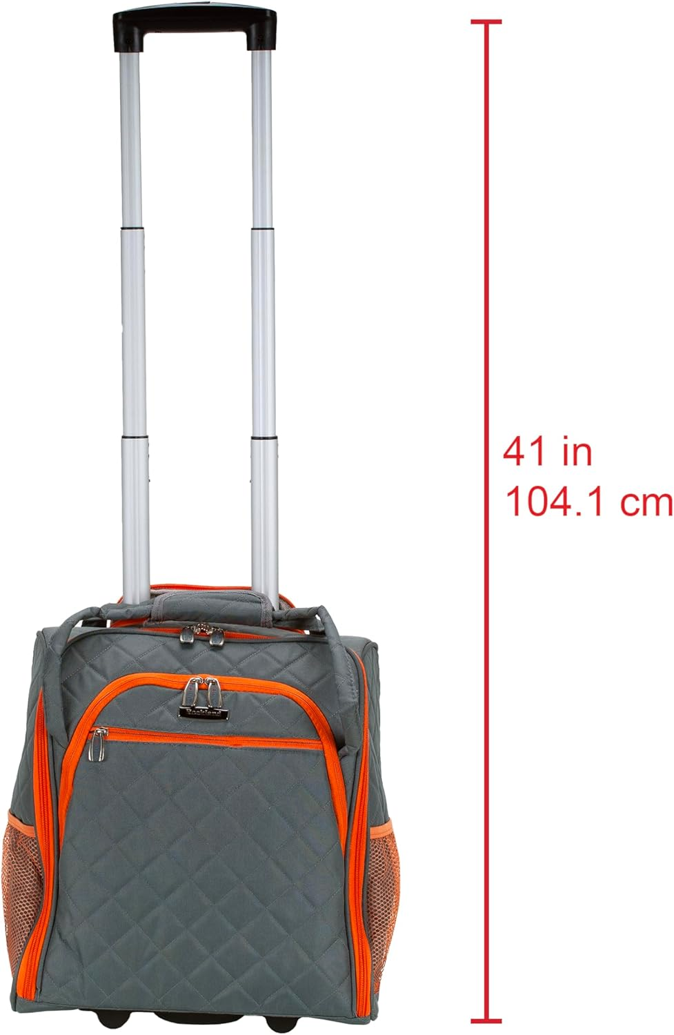 Rockland Melrose Upright Wheeled Underseater Carry-On Luggage image number 1