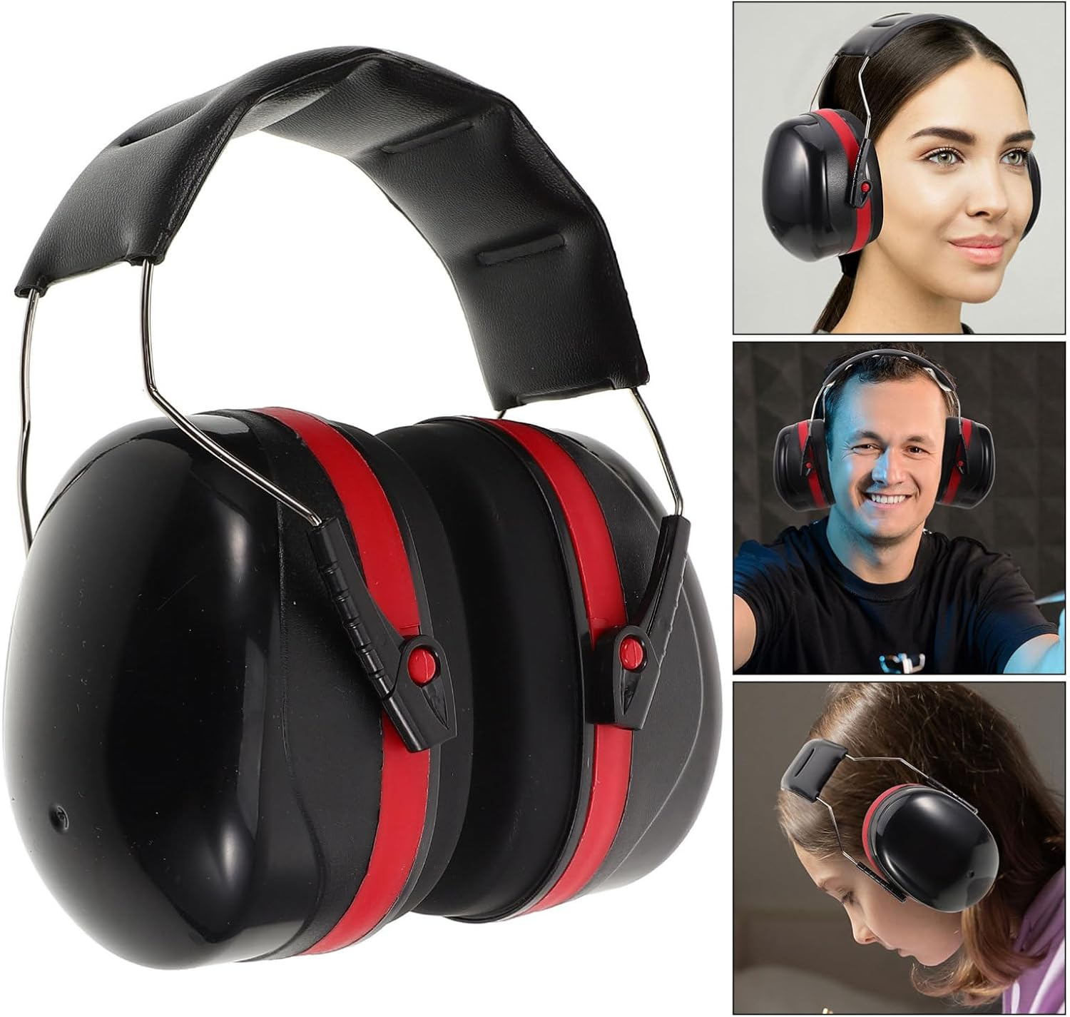 Toyvian Sound Insulation Headset Over-Ear Headphone for Drummers Lightweight Breathable Ear Protection for Construction Hunting Study and Travel image number 3