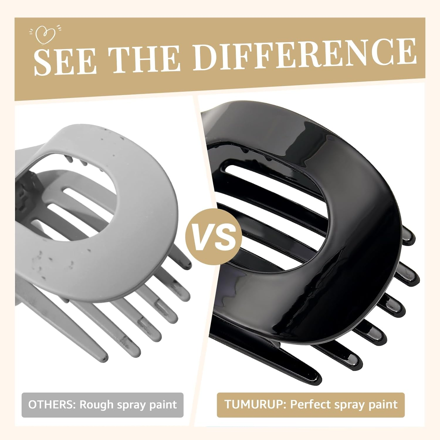 Tumurup Women'S Hair Clips, Pack of 3 Hair Clips, Medium Hair Clip, Flat Women'S Flat Claw Clip, Hair Clip with Leopard Print Hair Clips, Women'S Thin Hair