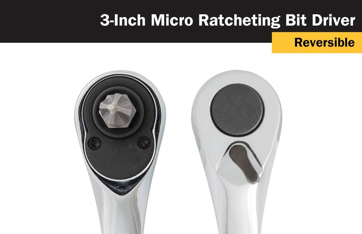 Titan 11202 2-Piece Micro Ratcheting Bit Driver and Ratchet Set