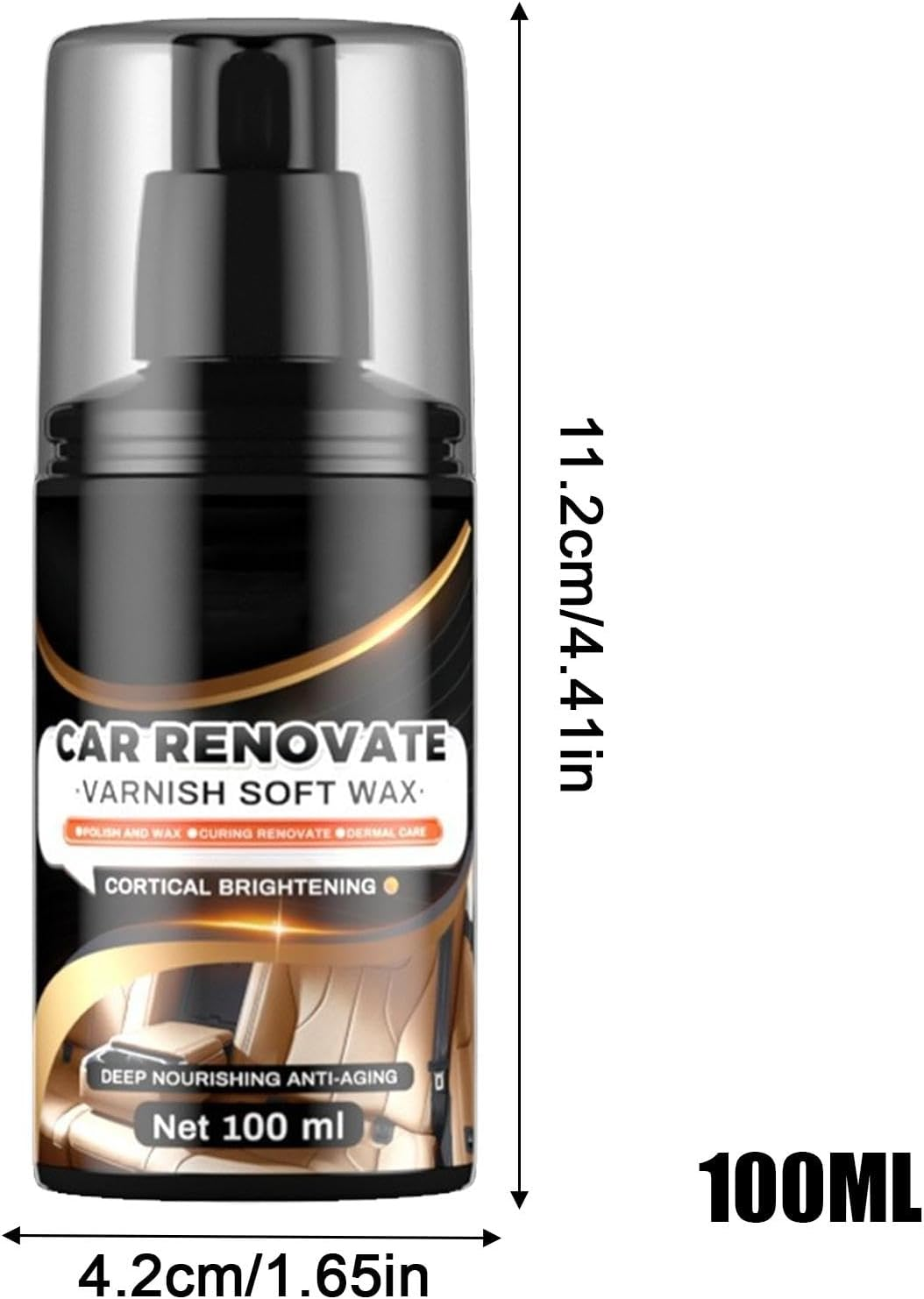 Fmtwphn Cleaning Paste for Leather Care,Portable Leather Shoe Cleaner | Automotive Interior Leather Cleaning Cream, Furniture Conditioner and Cleaner for Home image number 3