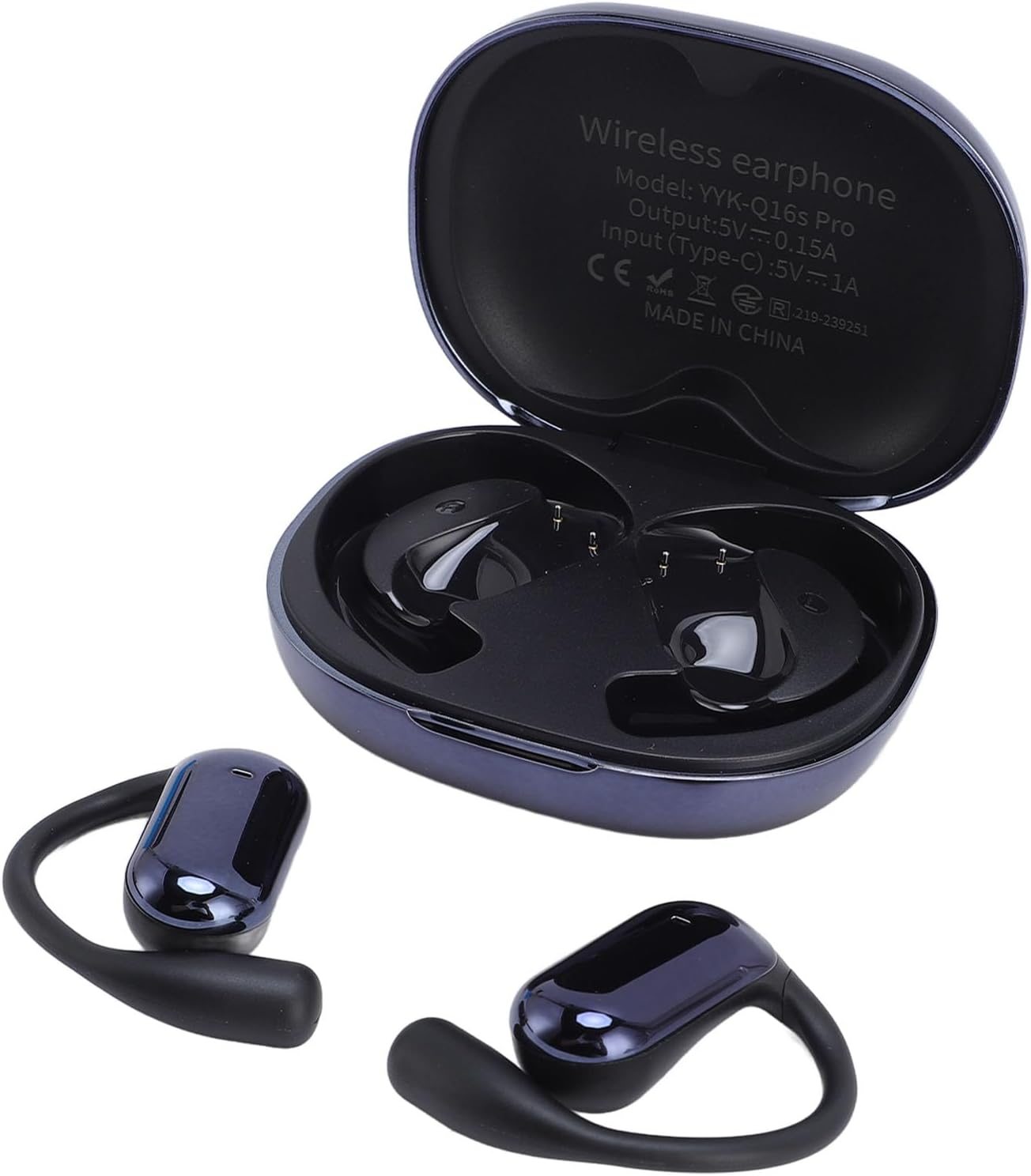 XUMIUZIY Ear Hook Headphone Real Time Translation Earbuds AI Translator Earbuds for Study Abroad and Global Communication image number 1