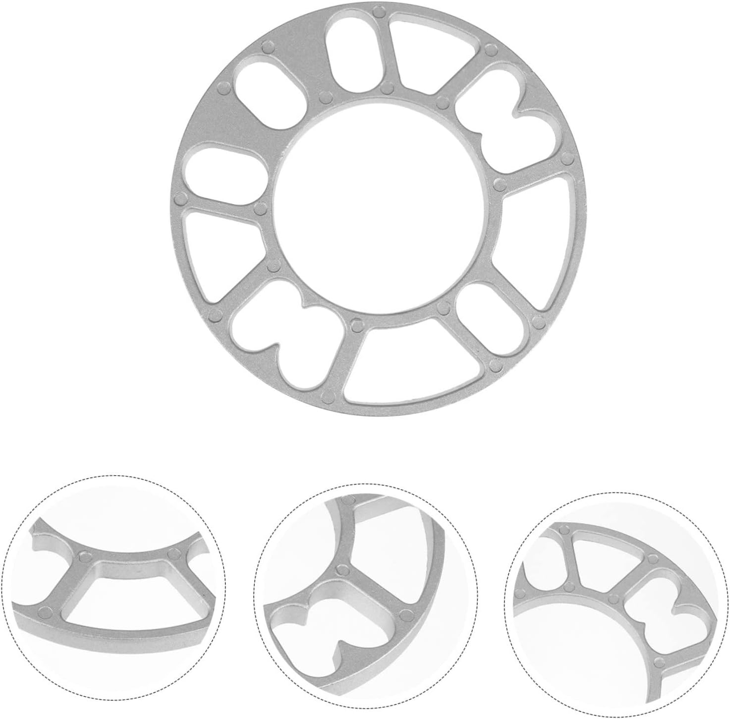 ABOOFAN 2Pcs Aluminum Alloy Wheels Spacers for Car Practical Wheel Shims for Automotive Use image number 3