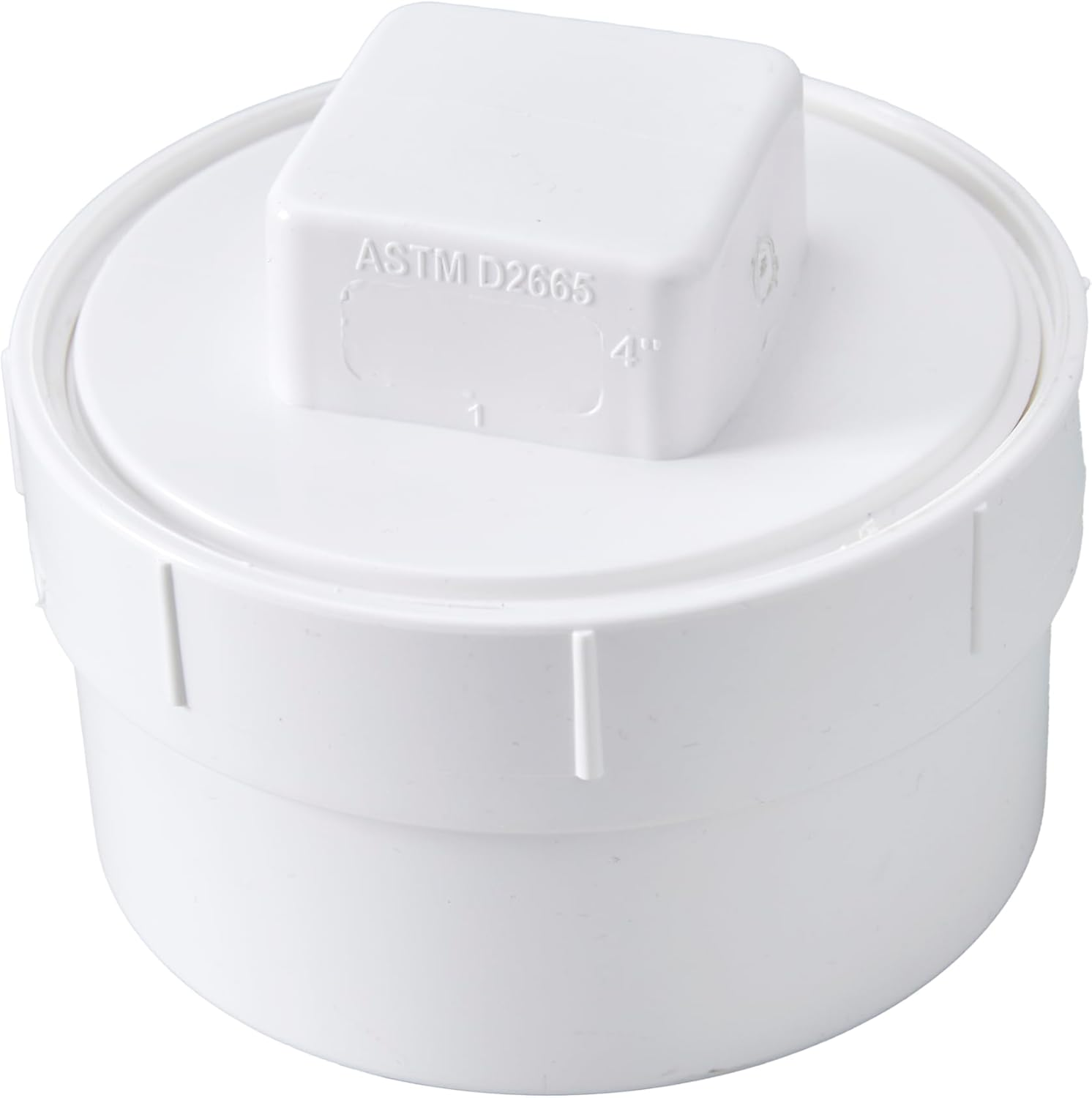 3" Pvc Sewer Cleanout Adapter with Plug Pipe Cover Cap Fitting,Pvc Dwv Flush Sewer Cleanout Cap for Drainage Piping System (3 Inch) image number 2