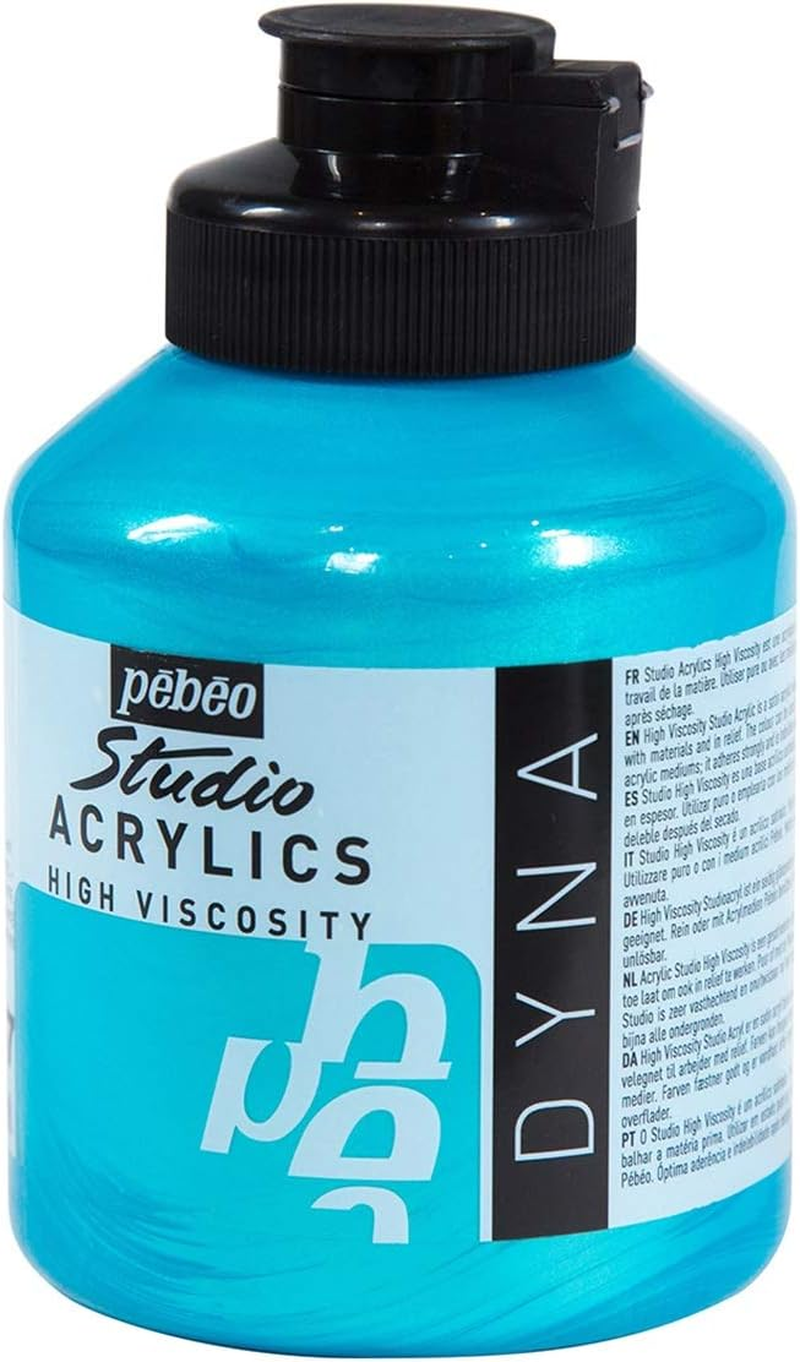 P&eacute;b&eacute;o Ivory Acrylic Paint 500 Ml Tub - Fluorescent Orange image number 2