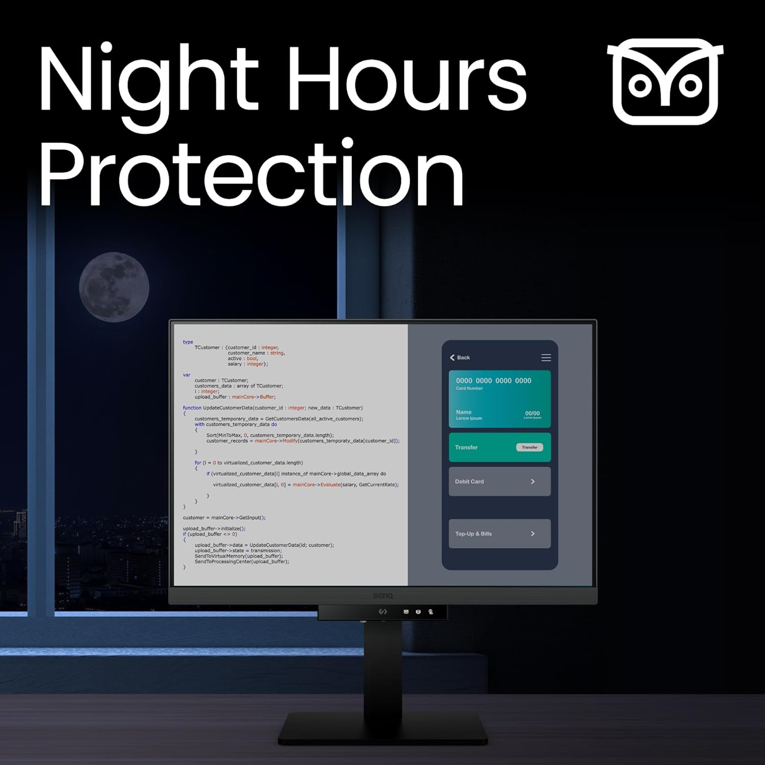 Benq RD240Q 24.1&rdquo; WQXGA Programming Monitor, 90W USB Type-C, Advanced Coding Modes, Coding Hotkey, Ergonomic Design, 16:10 Special Ratio, Circadian Mode, Eye-Care Technology, Eco-Friendly Design image number 5