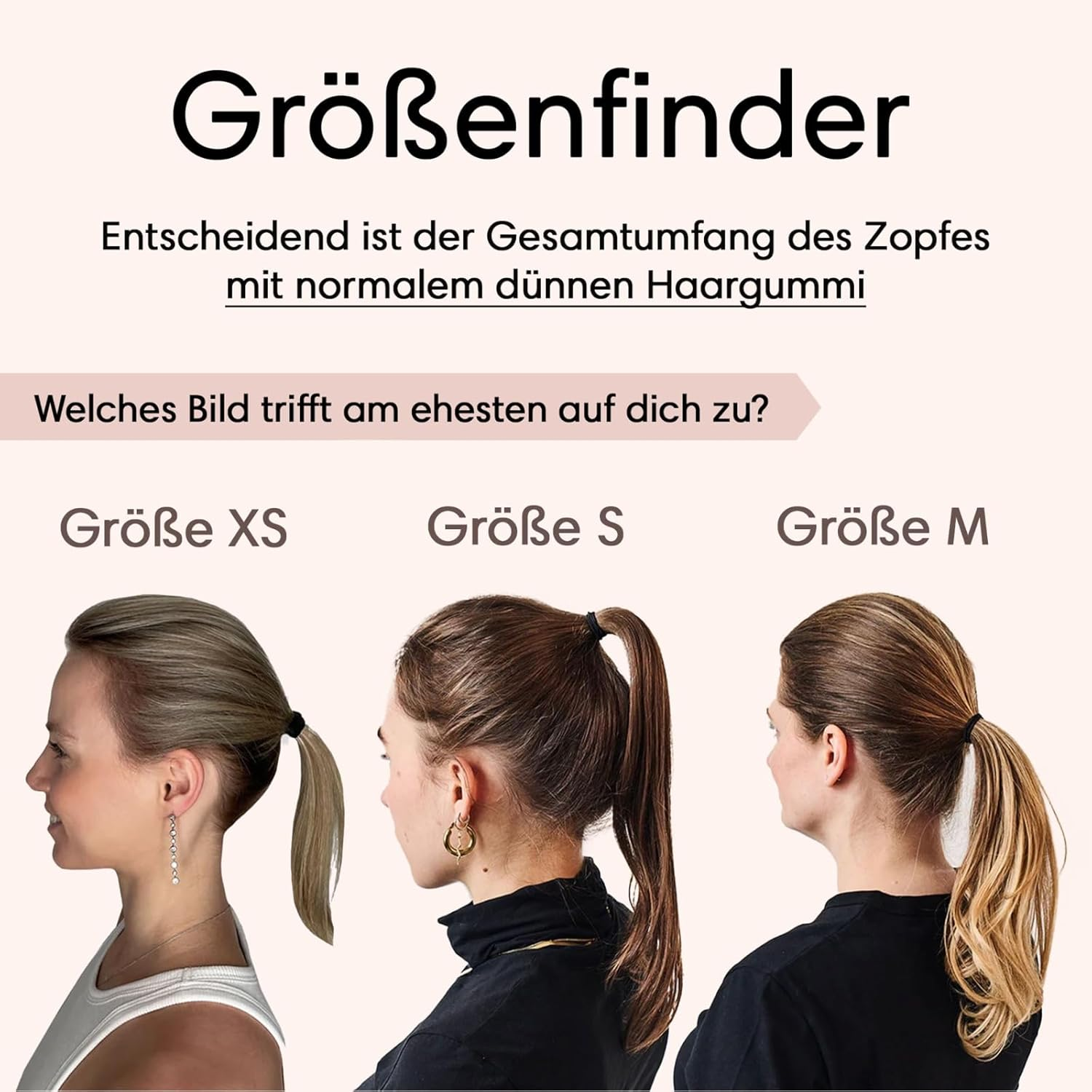 Volummi Hair Scrunchie, Innovative Ponytail Scrunchie for Visibly More Volume in the Ponytail, Strong Hold & Gentle on Hair, the Original Made in Germany [Sandy Gold M for Medium Hair Thickness] image number 3