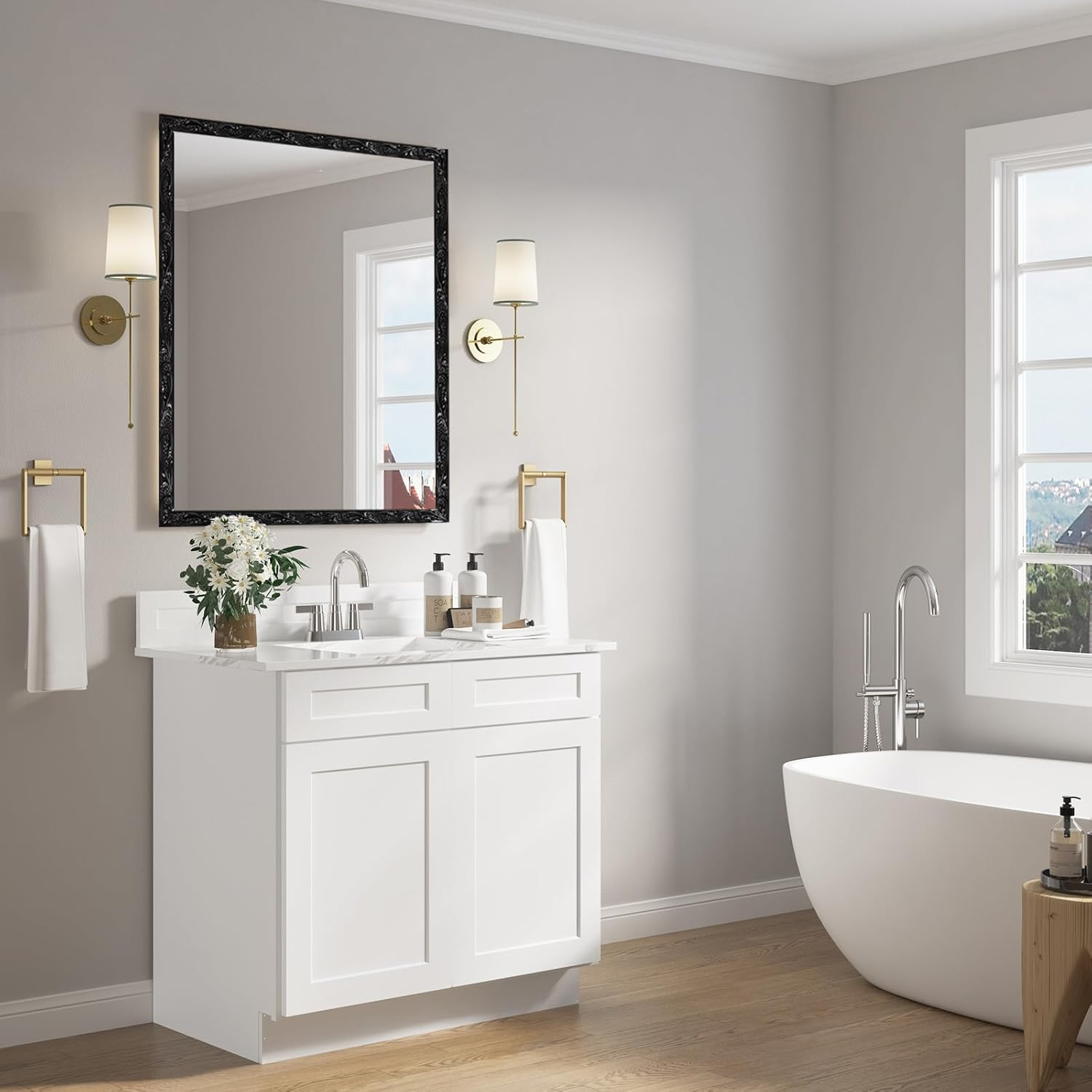 600Cm Flexible Coving for Ceilings- Self Adhesive Wallpaper Border, Waterproof Moulding Trim 3D Vintage Pattern, Peel and Stick Wall Border for Home Decoration（Black with Gold-2Cm） image number 2