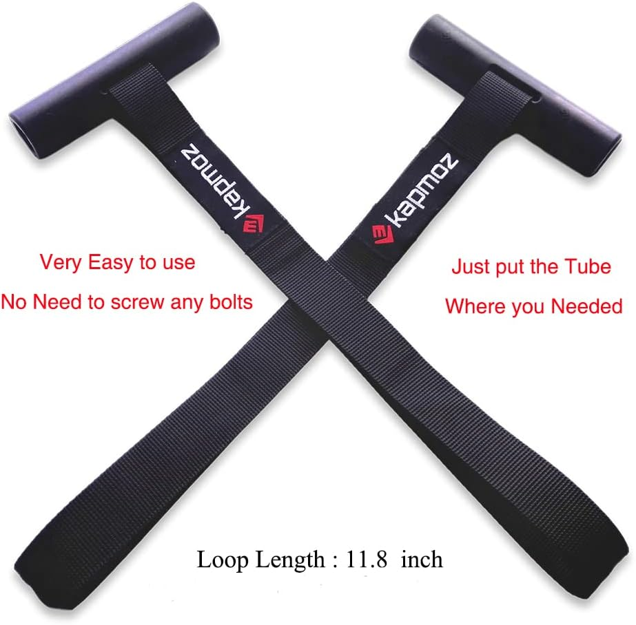 LE KAPMOZ Quick Hood Loops Trunk Anchor Kayak Tie Downs Straps Bow Stern Canoe Transport Secure Lashing Point/Paddle Holder Shaft Clip, LEKP087, Black Hood Trunk Loop - Black Hood Trunk Loop, 11.8 Feet image number 3