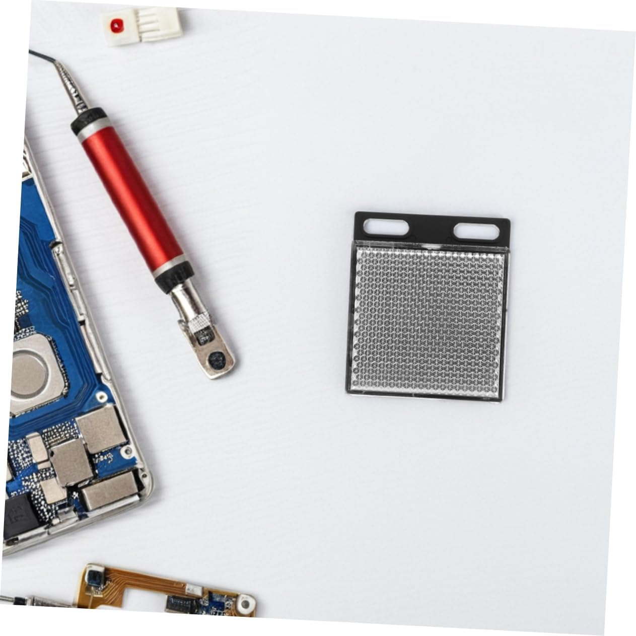 Holibanna 5Pcs Square Reflector Safety Beam Gate Opener Garage Door Protective Reflector Hood for Rain Snow Construction Sites Vehicle image number 1