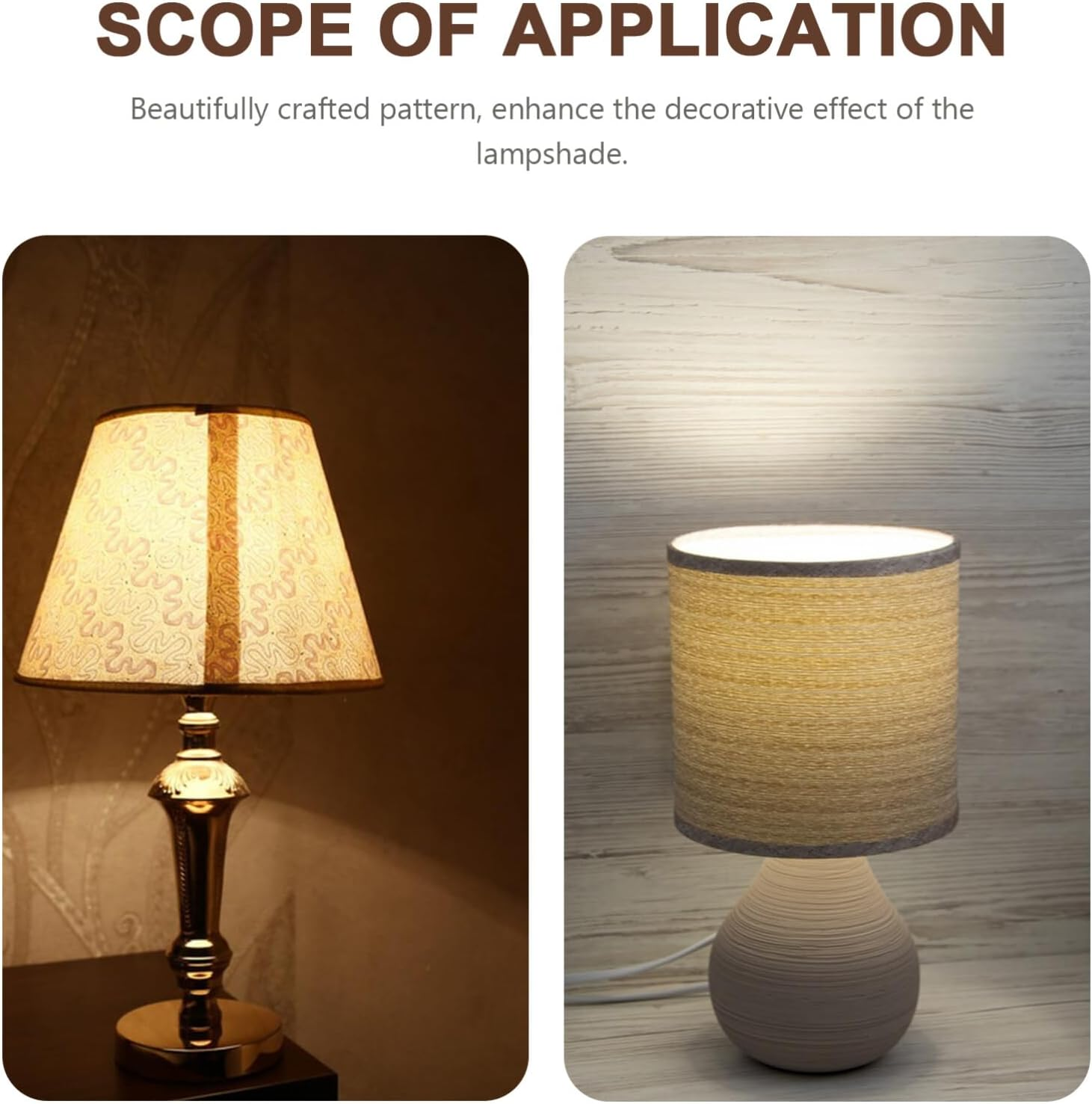 HOLIDYOYO 2Pcs Light Film Sticker Floor Lampshade Materials Light Shade Material Lampshade Making Material Floor Lampshade DIY Material Lamp Film Flexible White PVC image number 2