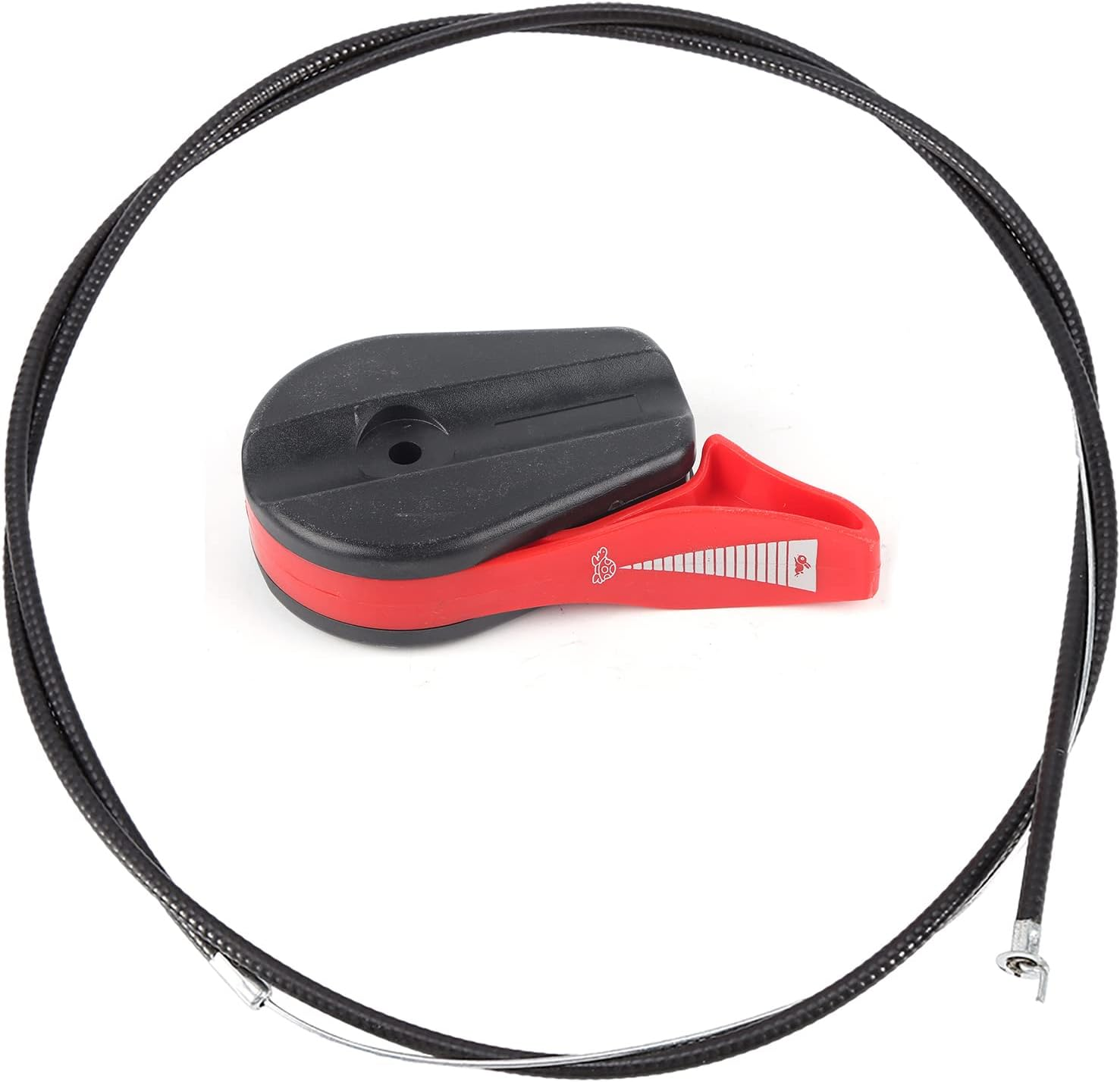 Lawn Mower Throttle Cable, Throttle Cable Switch Control Replacement Kit, Mower Engine Area Control Cable(Black)