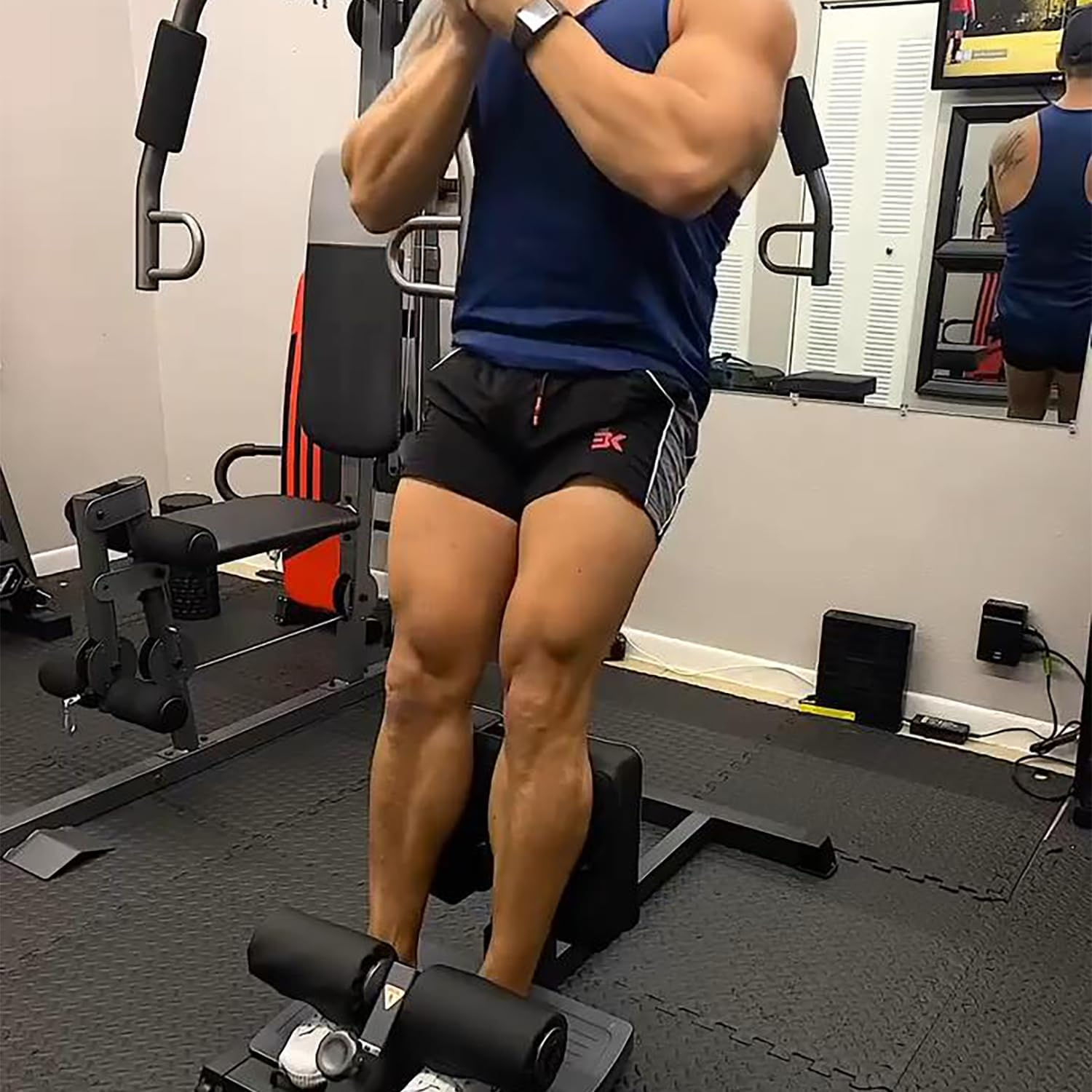 BROKIG Men'S Gym Sport Shorts, Lightweight Workout Fitness Running Shorts 5" Quick Dry Exercise Bodybuilding Shorts Zip Pocket image number 7