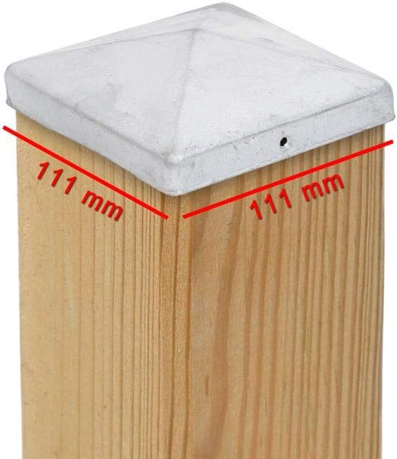 2 X Pyramid Post Caps 111 X 111 Mm Steel Hot-Galvanised image number 4