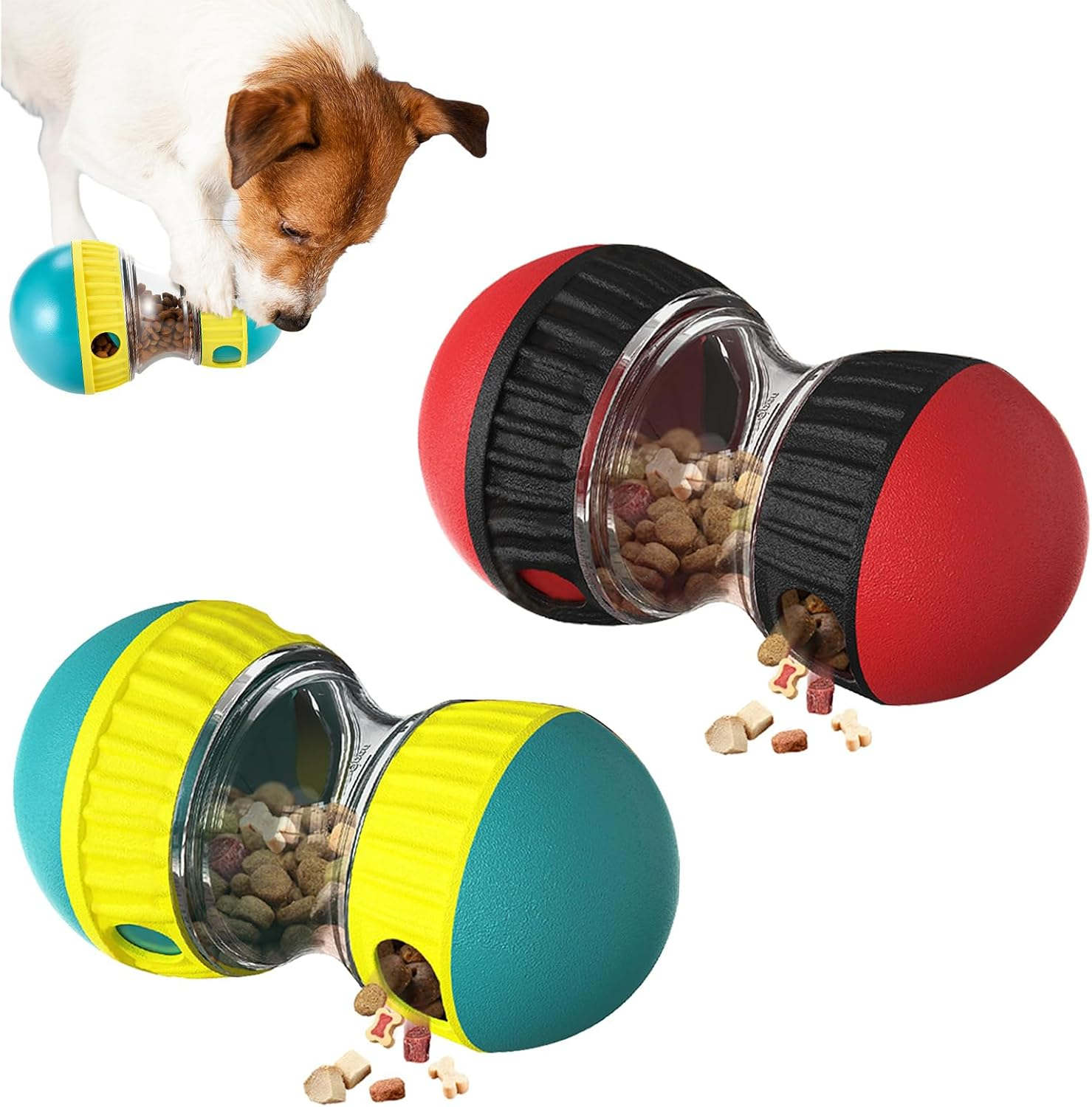 Velmoriah 2-Pack Dog Puzzle Toys, 2025 Upgraded Interactive Treat Dispensing Dog Toys Slow Feeder Pet Toys for Boredom, Mental Stimulation, Enrichment and Training, Fit for All Breeds image number 2