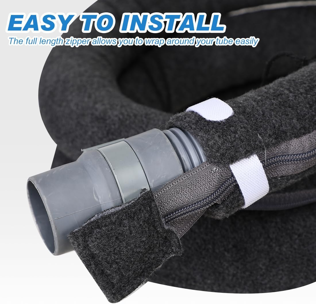 Hose Cover for CPAP Heated Tubing Wrap Slim Tube Cover for CPAP 6Ft Insulator Sleeve Skin Safe Quality No Condensation for Most Tubing Covers image number 5