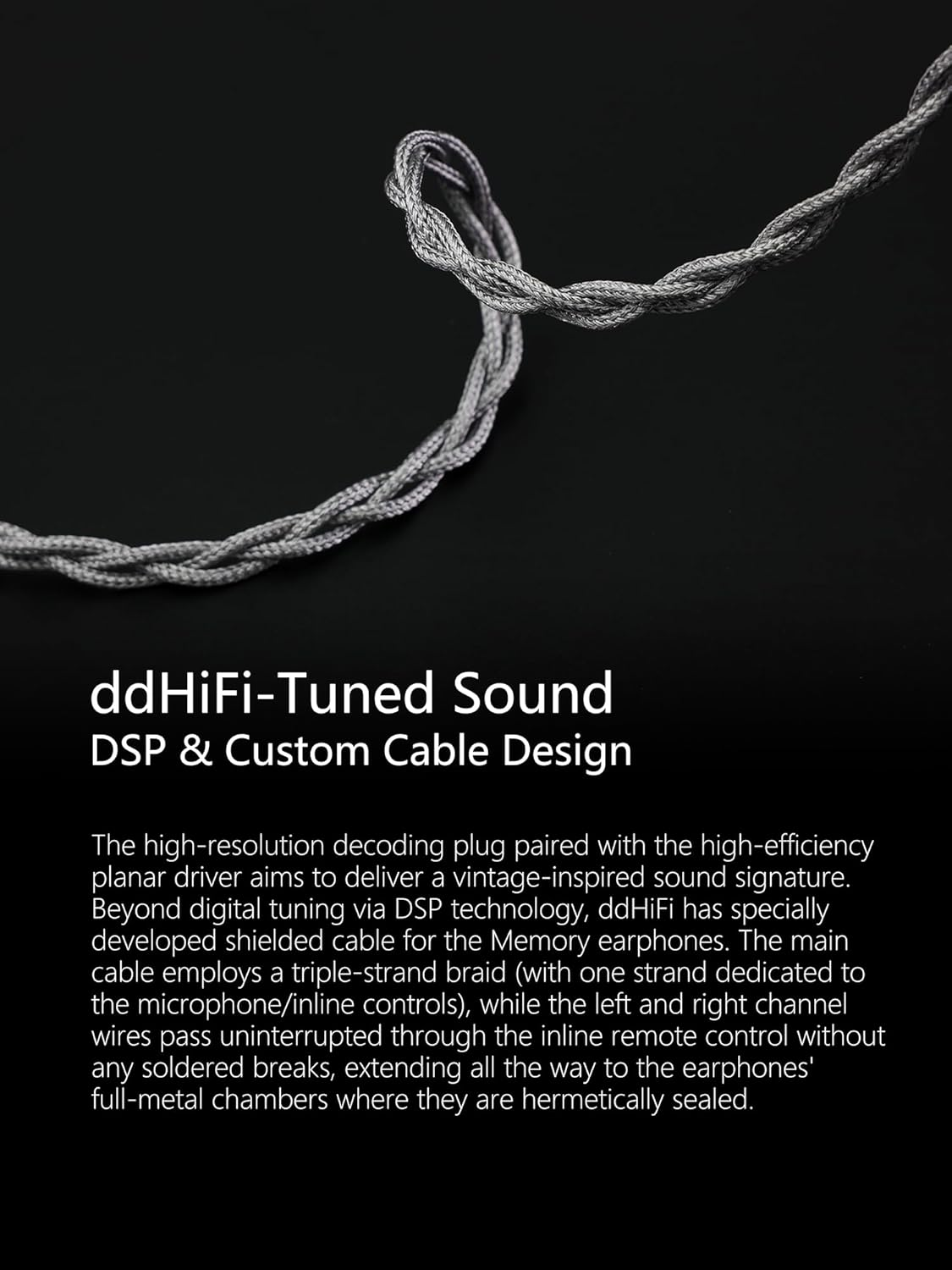 DD Ddhifi E13P (Memory) 13Mm Super Linear Planar Driver Hifi In-Ear Earphones Suitable for USB-C Mobile Phones and Other Devices, Supports Microphone Calls / Music Wire Control image number 2