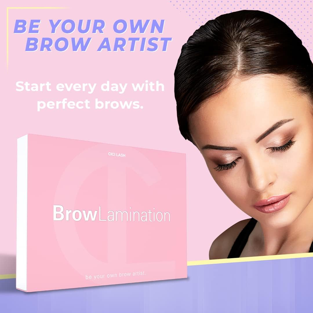 Brow Lamination Kit by CICI | Professional Instant DIY Eyebrow Lamination Lift Kit with Keratin Conditioning for Fuller, Thicker, Beautiful Brows | Easy to Use & Long Lasting Results image number 6