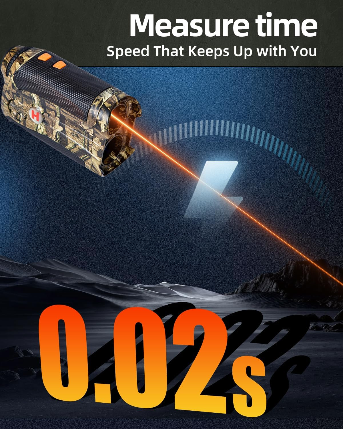 AOFAR HX-1200T Range Finder for 1200 Yards with Angle and Horizontal Distance, Wild Waterproof Rangefinder, 6X 25Mm, Range and Bow Mode, Free Battery Gift Package image number 1