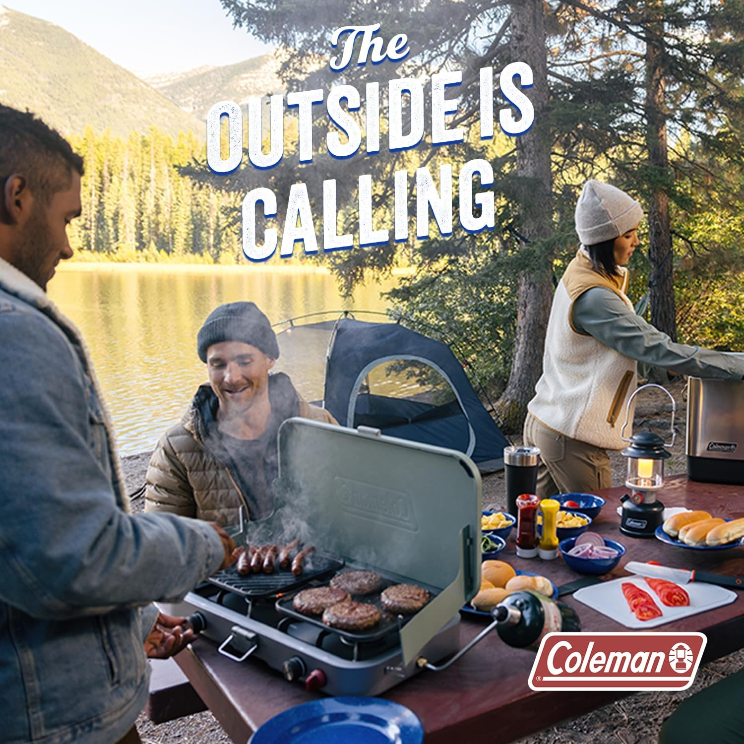 Coleman 70+ Hour Citronella Candle Outdoor Lantern - 6.7 Oz, Red - Red image number 3