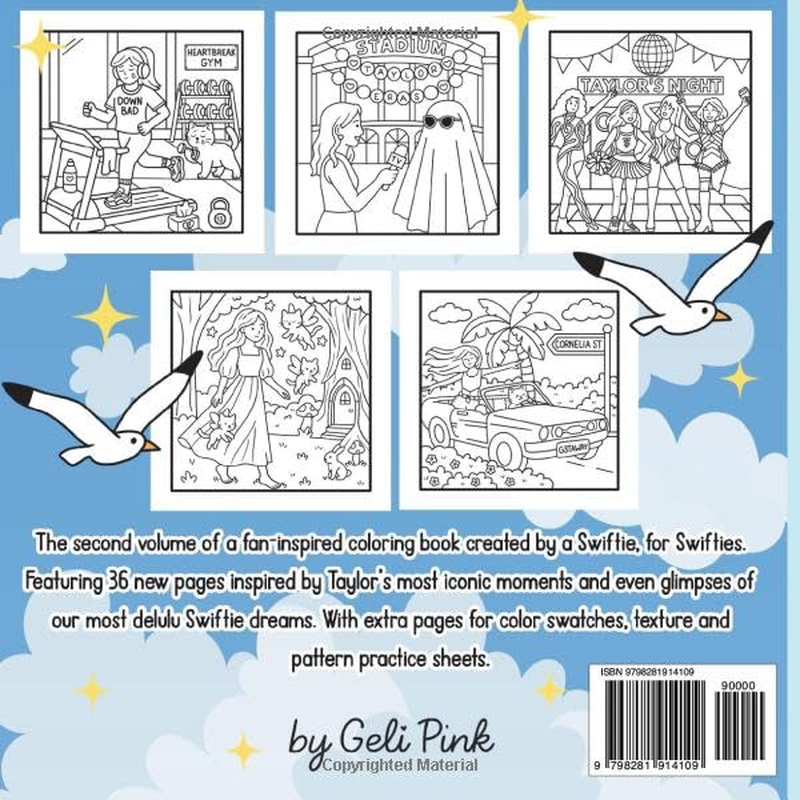 Taylor'S Moments 2 Coloring Book: Color Taylor'S Most Iconic Moments and Your Swiftie Dreams