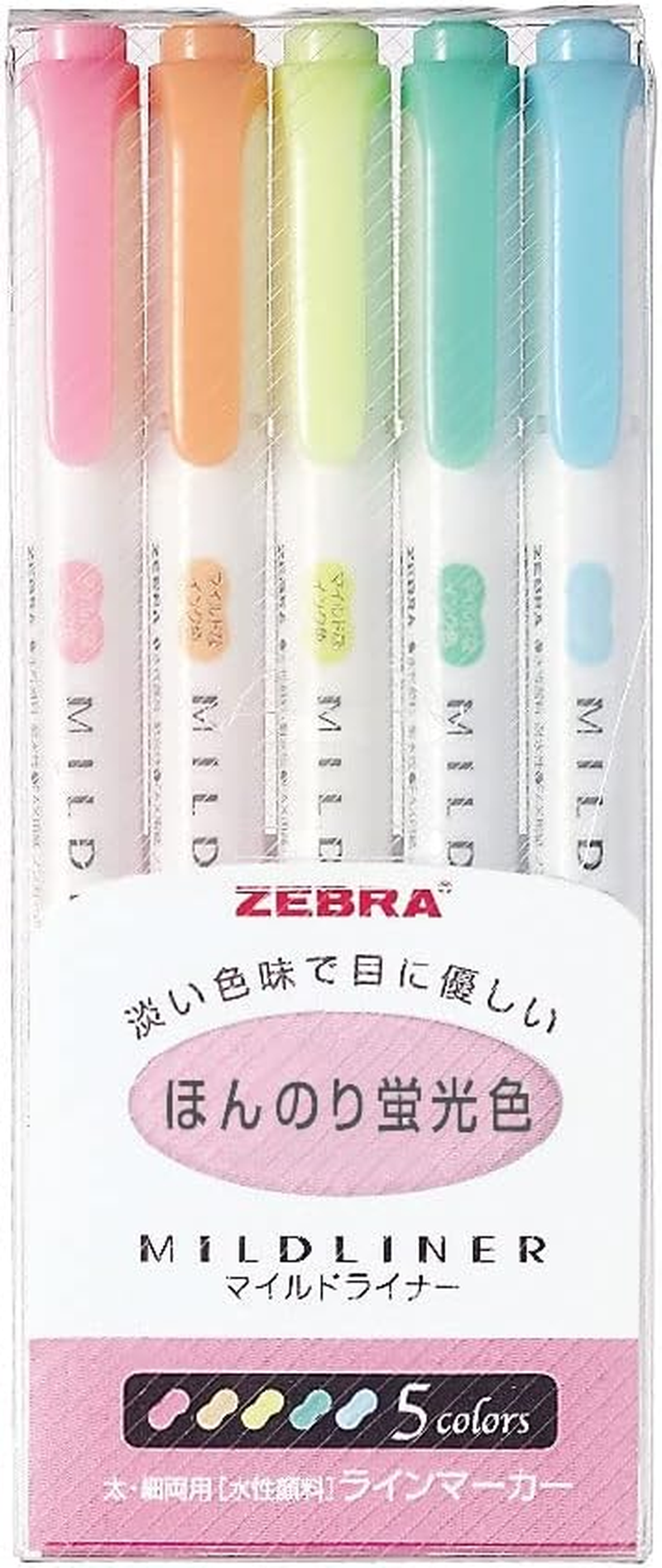 Zebra Highlighter 5 Color Set (WKT7-5C)