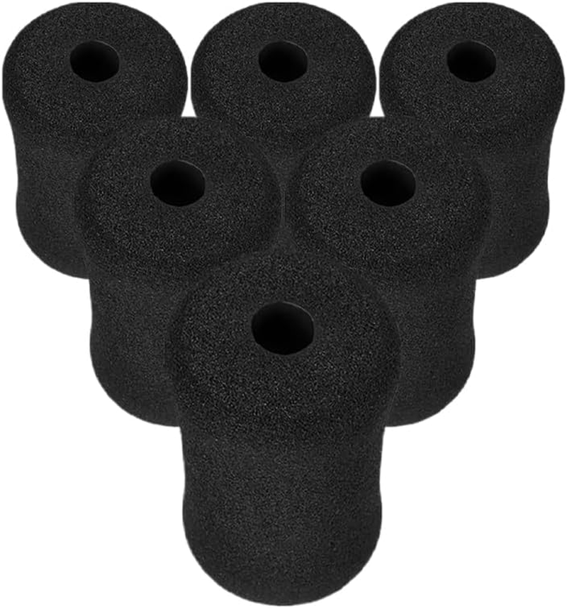 BESPORTBLE 6Pcs Black Foam Foot Pads for Leg Extension Weight Bench, Universal Sponge Covers for Home Gym Workout Bench, Protects Ankles and Legs from Pressure and Friction image number 4