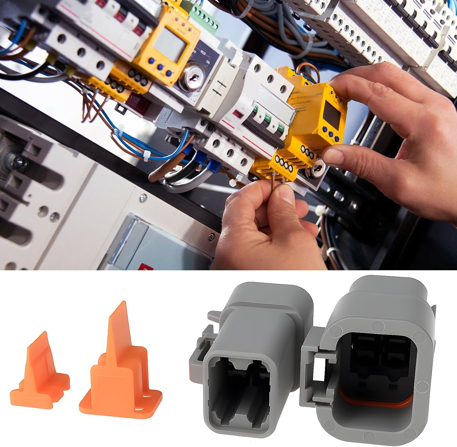 Emagtech 1 Set DTP Series 4-Pin Waterproof Connector DTP04-4P DTP06-4S for Electrical image number 5