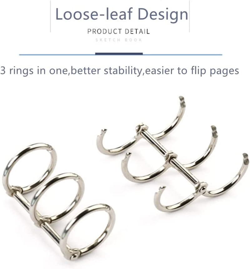 Watercolour Paper Art Sketch Pad, Mixed Media Sketchbook for Wet or Dry Media, 140 LB/300 GSM Heavyweight Papers 20 Sheets/40 Pages, Spiral Bound Mix Media Pad for Acrylic, Watercolor, Pen and Pencil Painting (S, Green) image number 4