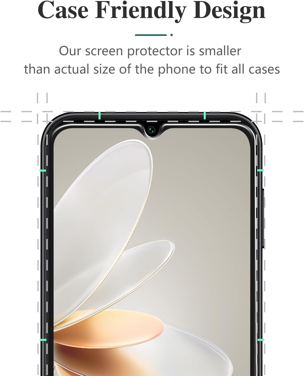 Pokolan 3 Pack Screen Protector for Samsung Galaxy A14 5G Tempered Glass, 9H Hardness, Case Friendly, Bubble Free, Anti-Scratch, Ultra Resistant image number 5