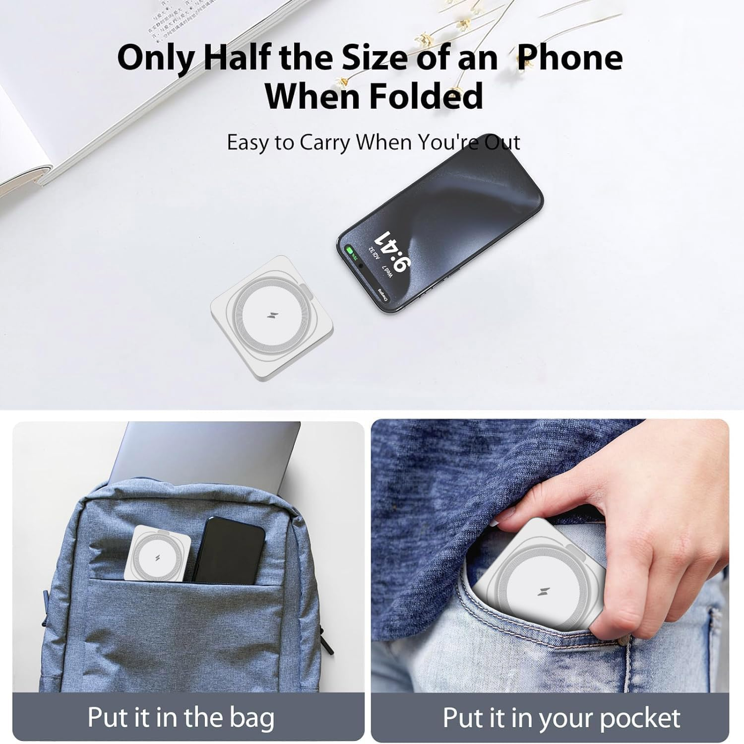 3In1 Wireless Charger Station Portable Travel Charger Wireless Charger Pad Magnetic Charger Stand for Iphone 17 16 15 14 13 12,Iwatch 11/Ultra3/10/Ultra 2/9/Ultra/8/Se2/7/6/Se/5/4/3/2,Pods4/Pro/3/2 image number 6