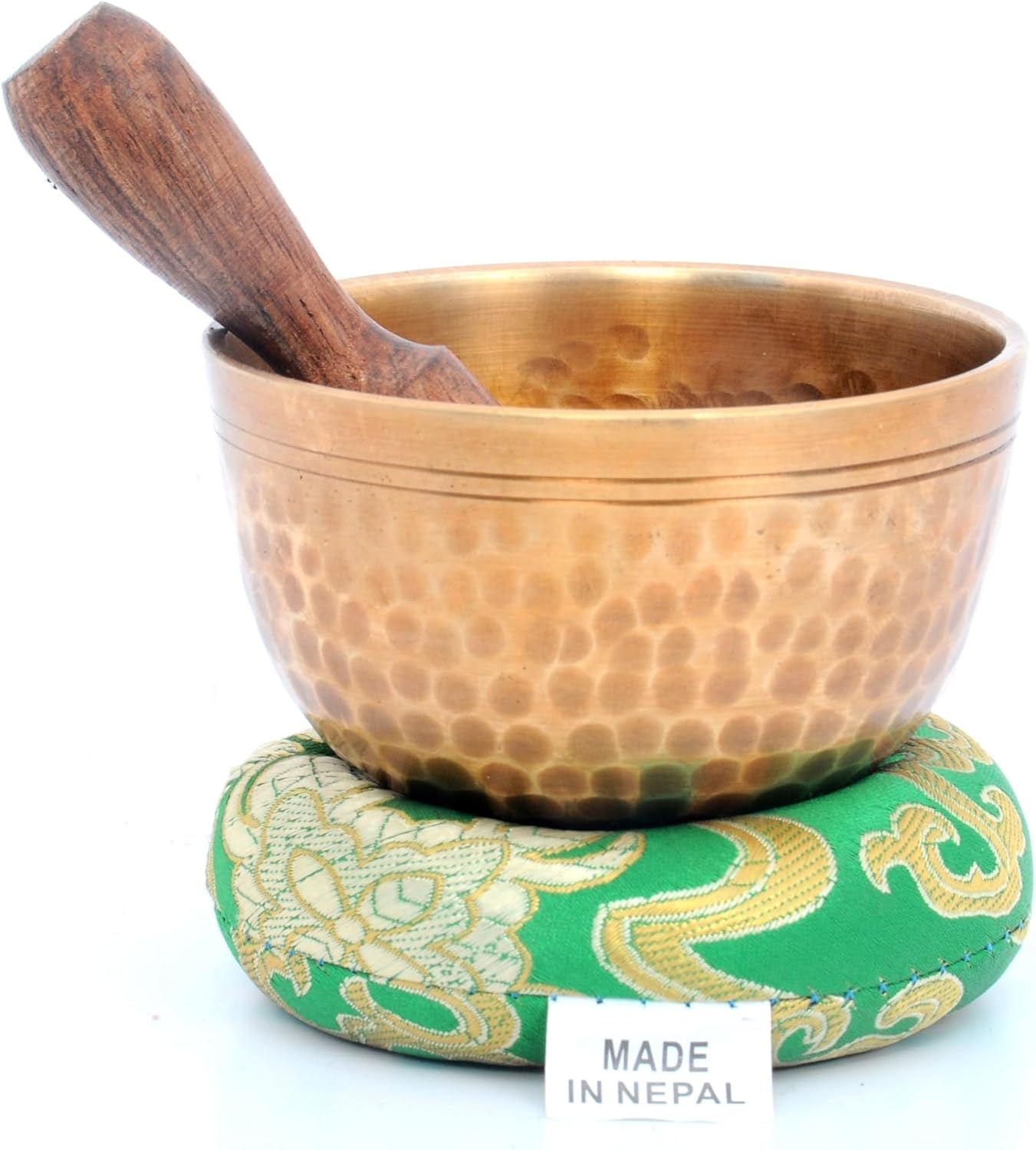 Tibetan Singing Bowl Set-Chakras Healing & Meditation Yoga Sound Bowl with Mallet and Silk Cushion-Handmade Singing Bowl-3 Inches Diameter image number 5