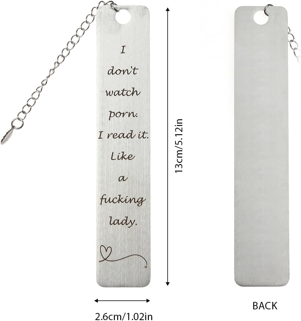 Metal Bookmark,Cozy CORE Funny Gifts Book Mark for Women Men Daughter Reader Book Lovers Best Friend BFF Sister Birthday Gifts Thanksgiving Valentines for Adults Teen Boys Girl - Books And Cats image number 4