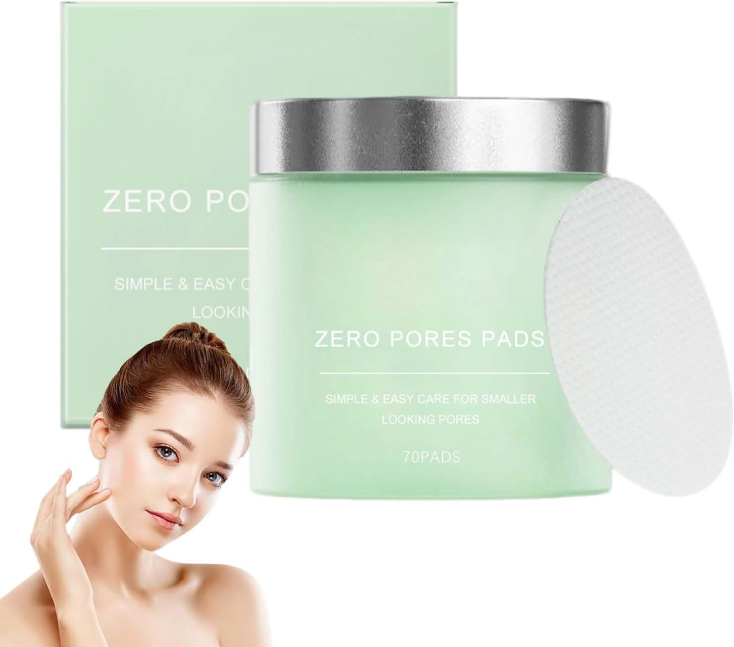 Depehelp Zero Pore Pads, Dual-Textured Facial Toner Pads with Facial Roller, Gentle Exfoliation for Pore Minimizing, Oil & Blackhead Reduction, for All Skin image number 4