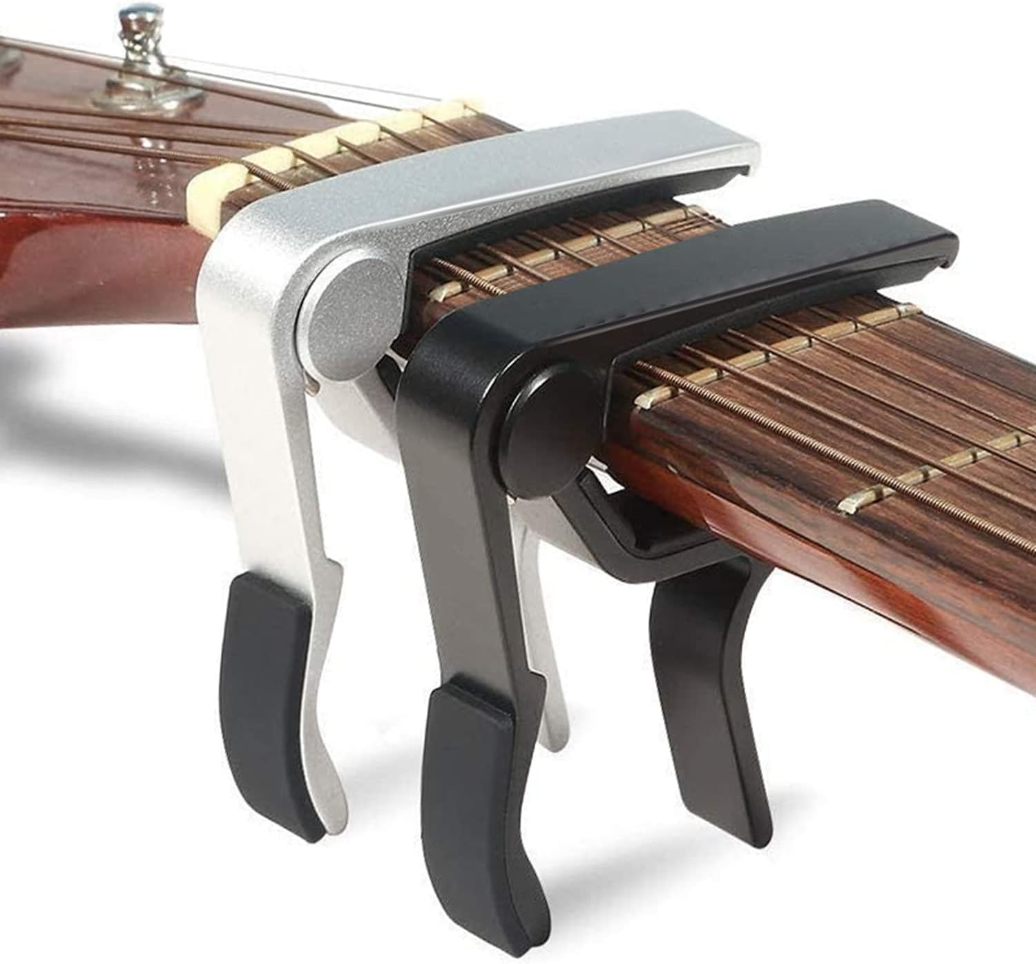 Premium Alloy Capo Quick Change Trigger Clamp for Guitar Banjo Ukulele (Blue) image number 2