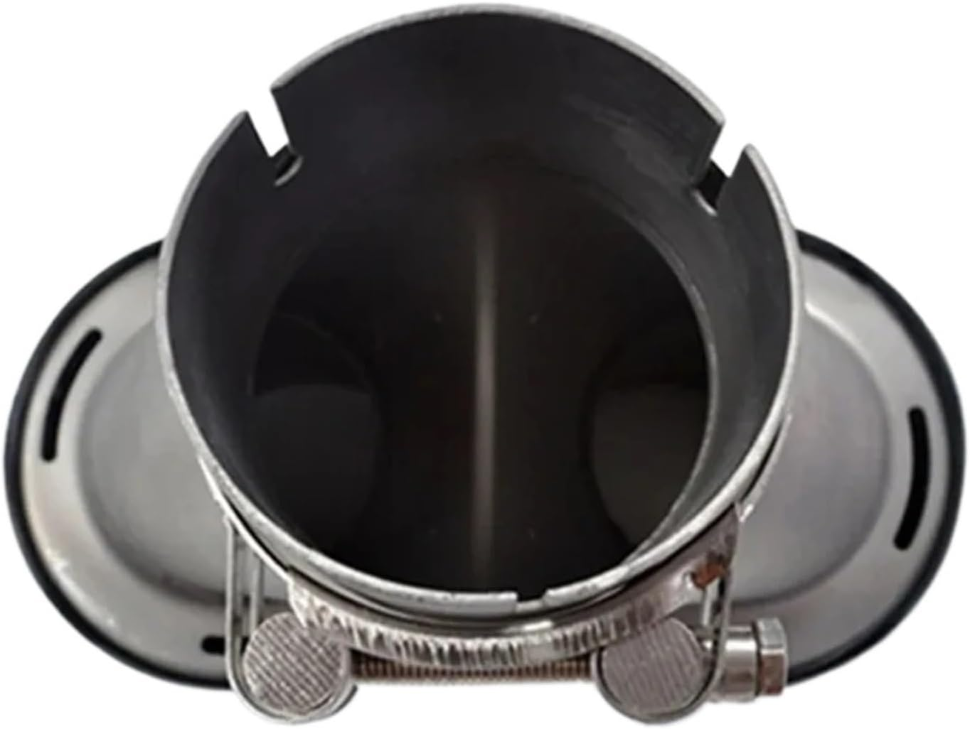 1PCS Universal DUAL Exhaust Tip Matt Carbon Fiber Exhaust Tip Tail Quad Exhaust Muffler Tip(57 in 101 OUT) image number 3