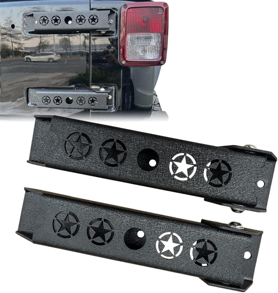 Wrangler Steel Heavy Duty Reinforc Tailgate Hinge Set Compatible with 2017-2018 Jeep Wrangler JK & JKU Unlimited image number 6