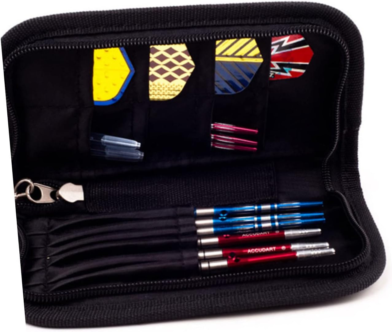 BESPORTBLE Oxford Cloth Portable Darts Bag Zippered Darts Organizer Lightweight Small Size Easy Clean image number 5