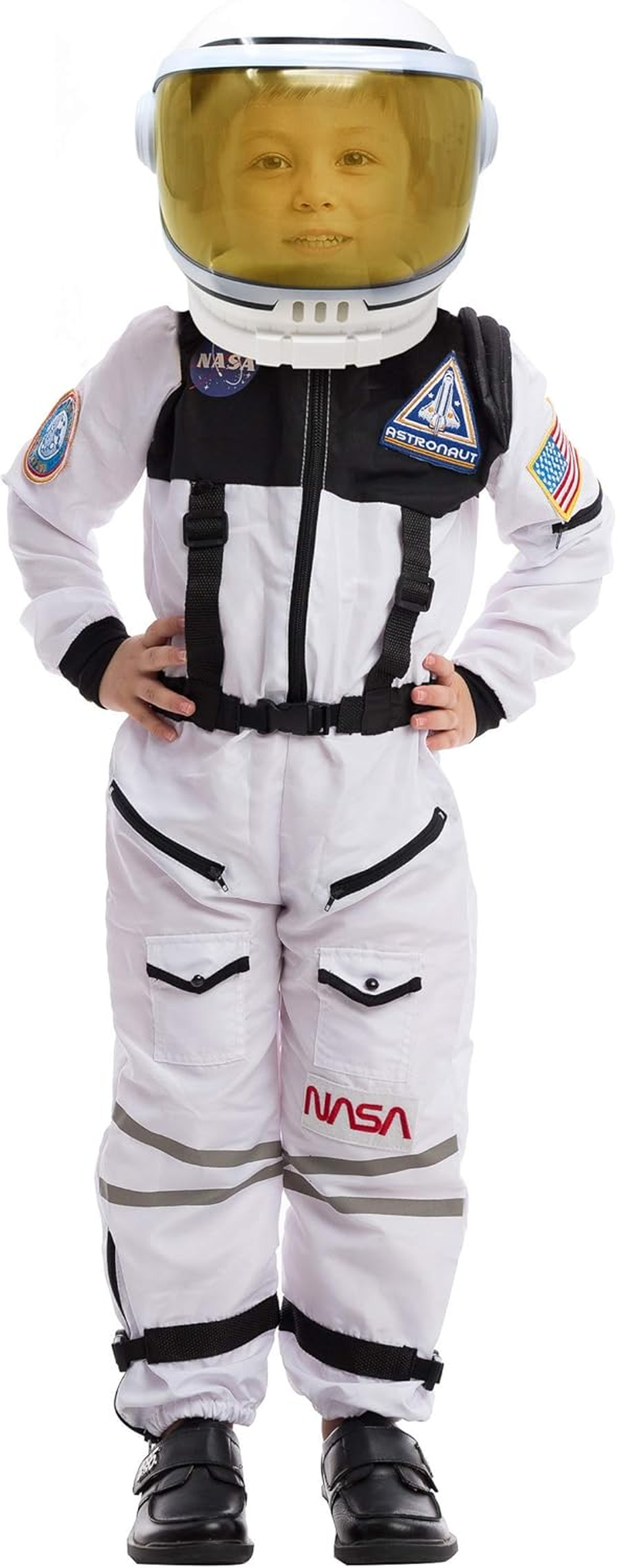 Spooktacular Creations Astronaut Costume with Helmet, Space Suit for Kids Astronaut Halloween Costume for Cosplay